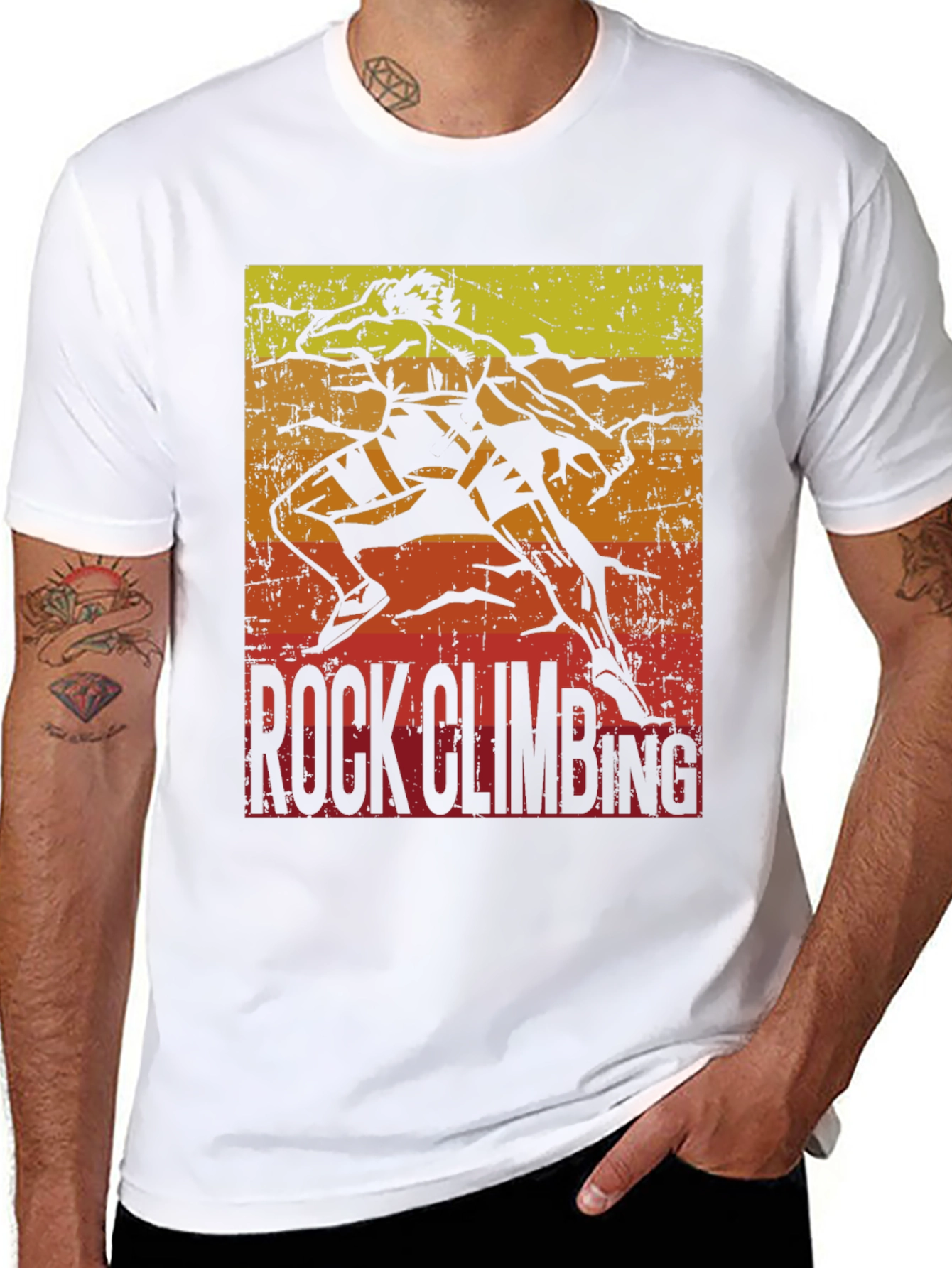 Rock Climbing Retro Graphic T-Shirt
