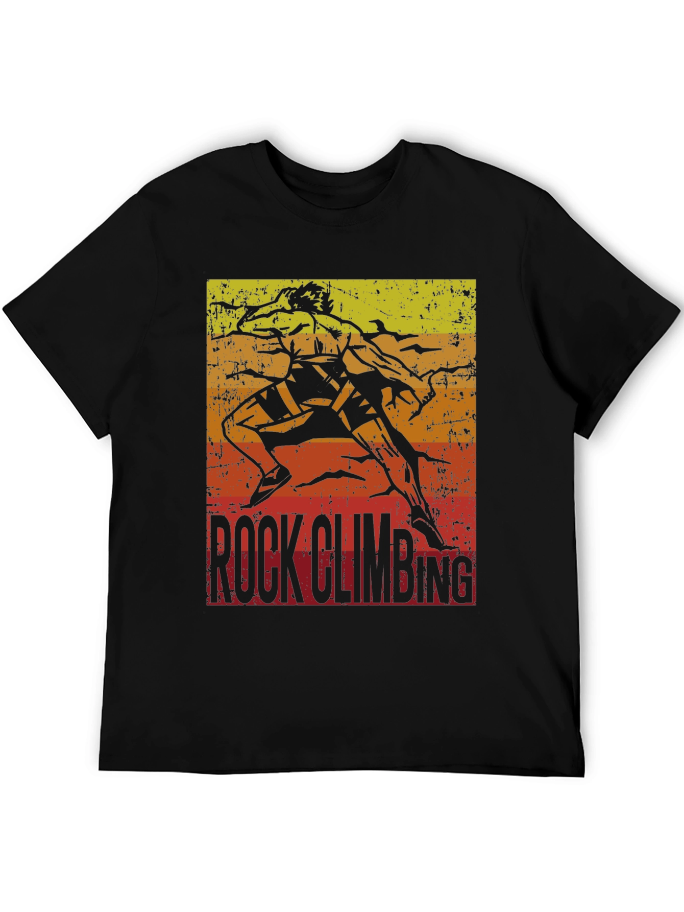 Rock Climbing Retro Graphic T-Shirt