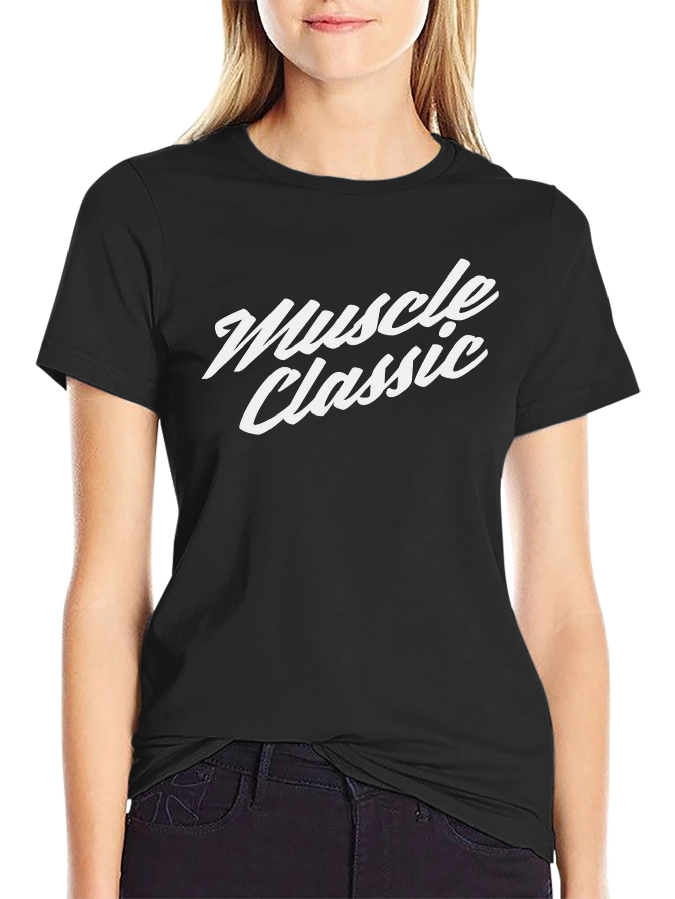 Muscle Classic Black T-Shirt - Premium Cotton