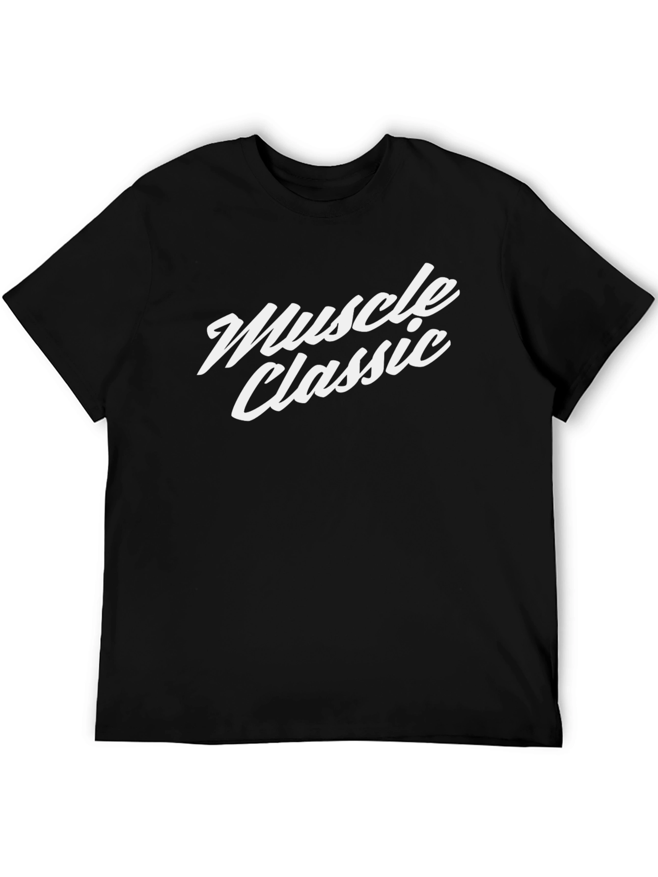 Muscle Classic Black T-Shirt - Premium Cotton