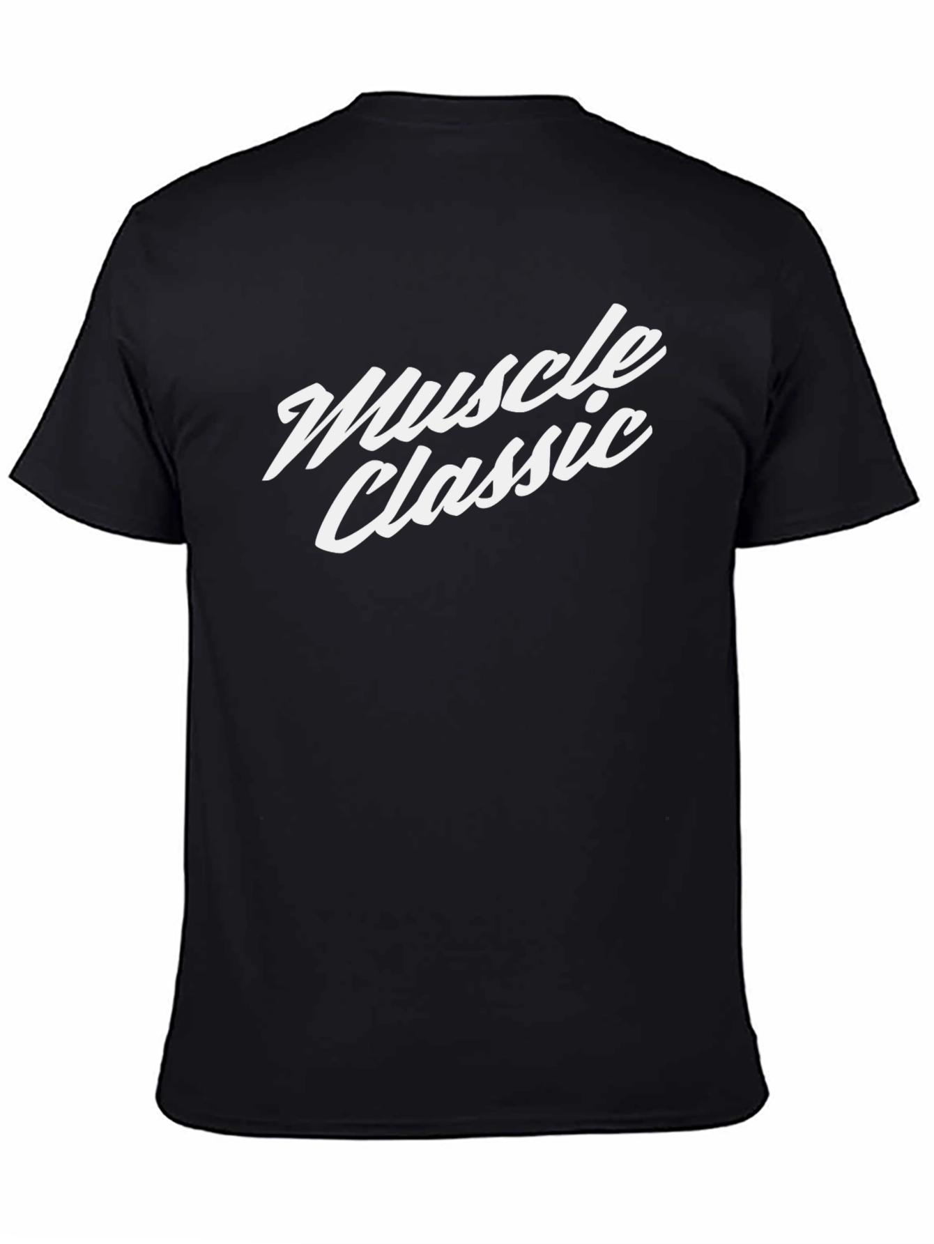 Muscle Classic Black T-Shirt - Premium Cotton