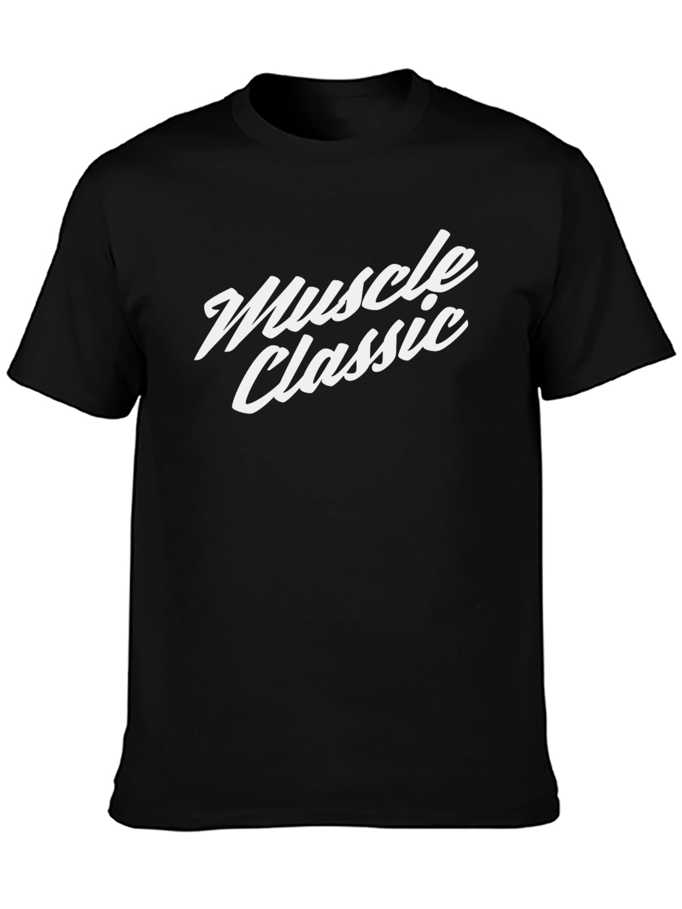 Muscle Classic Black T-Shirt - Premium Cotton