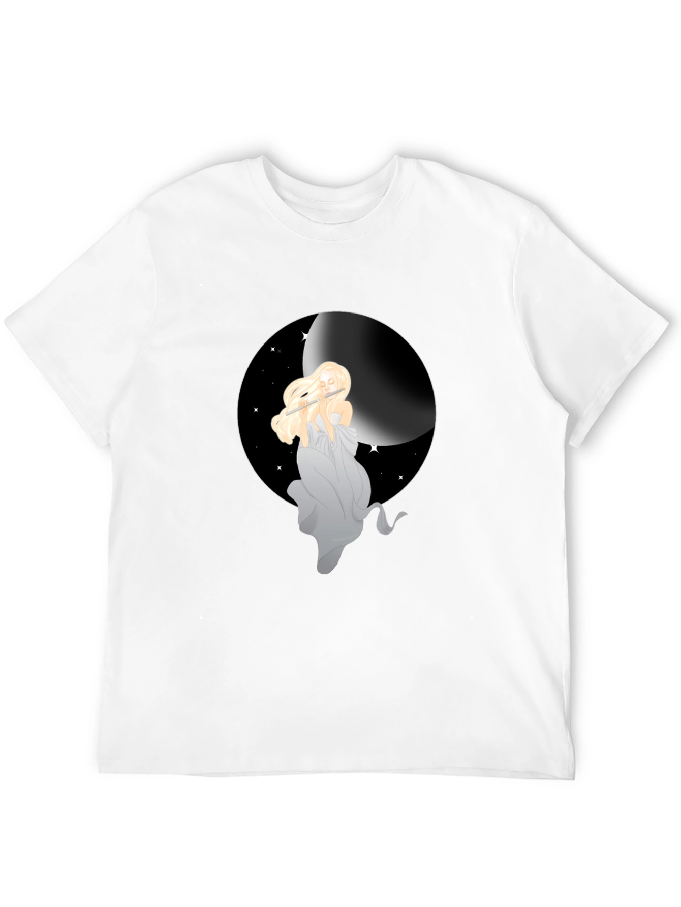 Moon Goddess Graphic Tee - Black Unisex Shirt