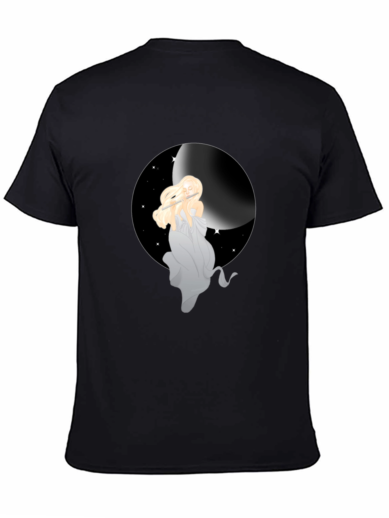Moon Goddess Graphic Tee - Black Unisex Shirt