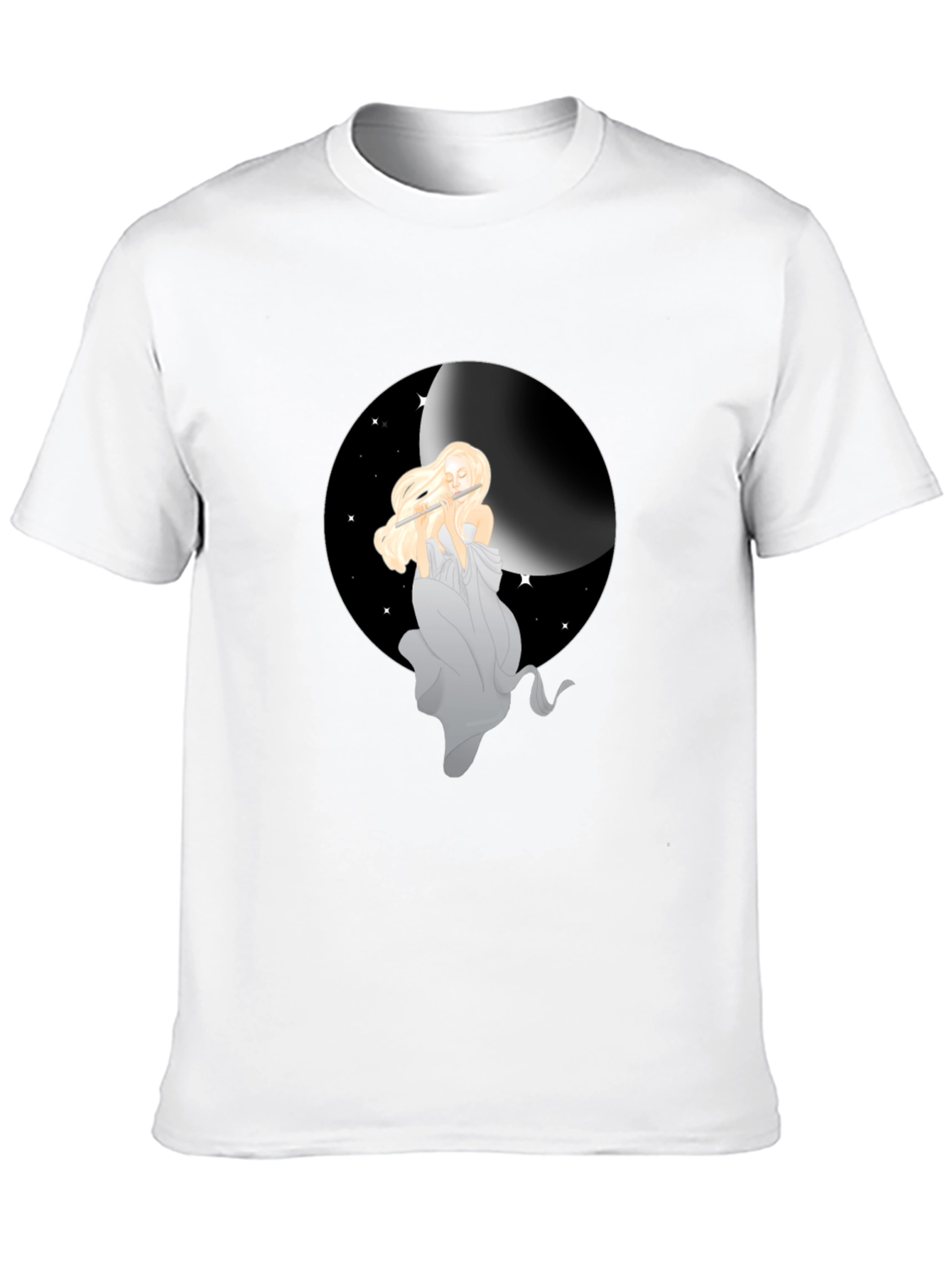 Moon Goddess Graphic Tee - Black Unisex Shirt