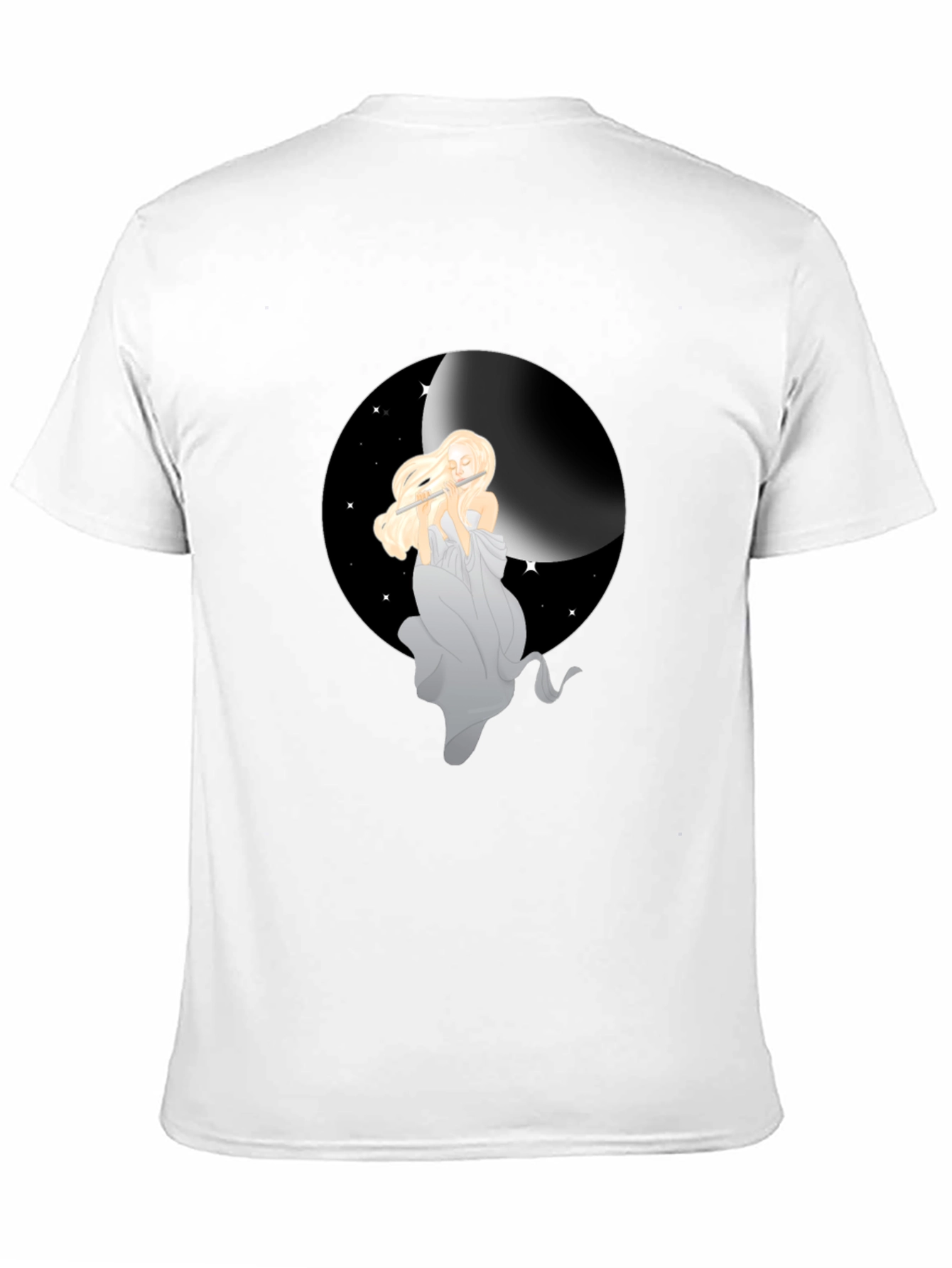 Moon Goddess Graphic Tee - Black Unisex Shirt
