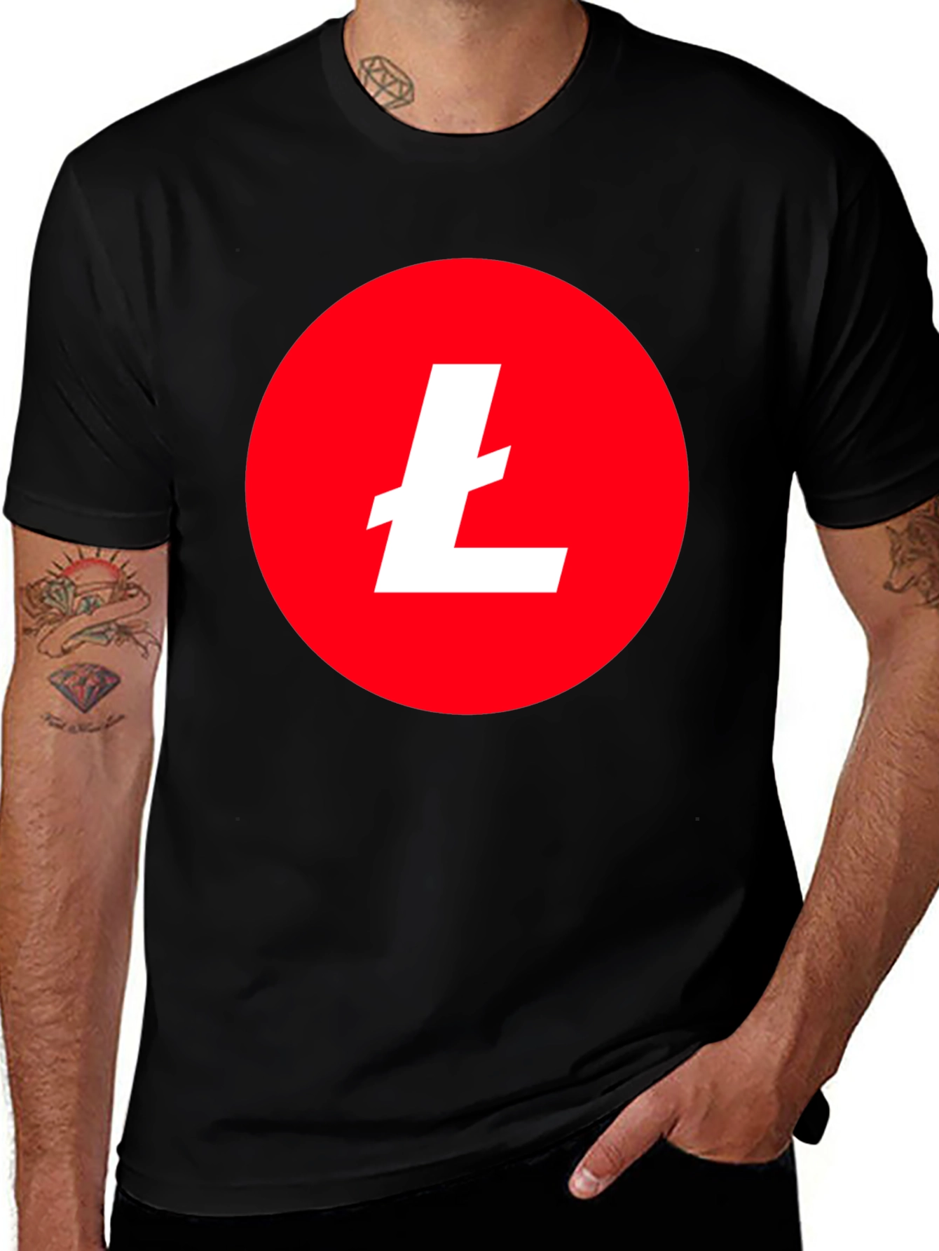 Litecoin Logo T-Shirt - Crypto Currency Tee