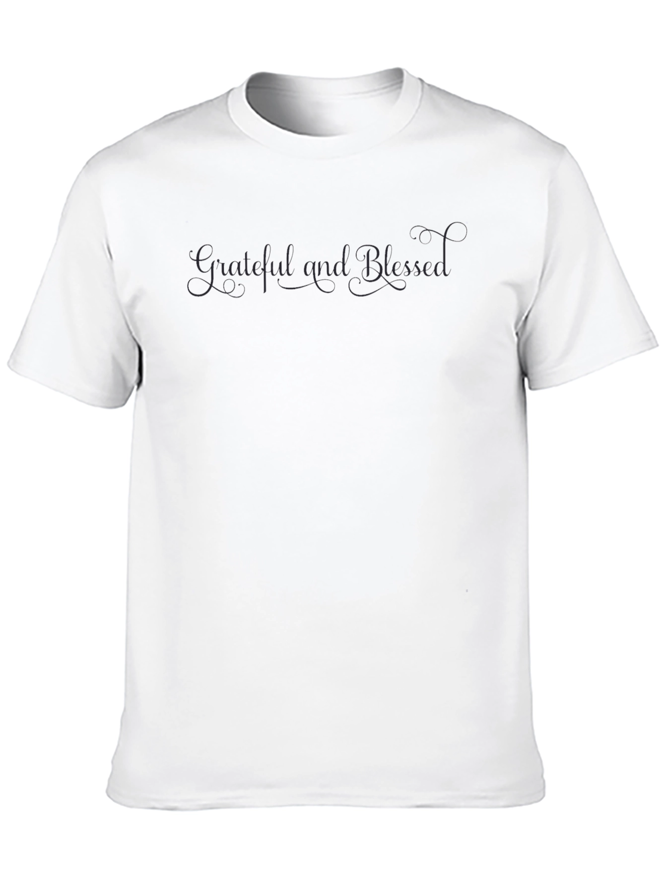 Grateful and Blessed Black T-Shirt