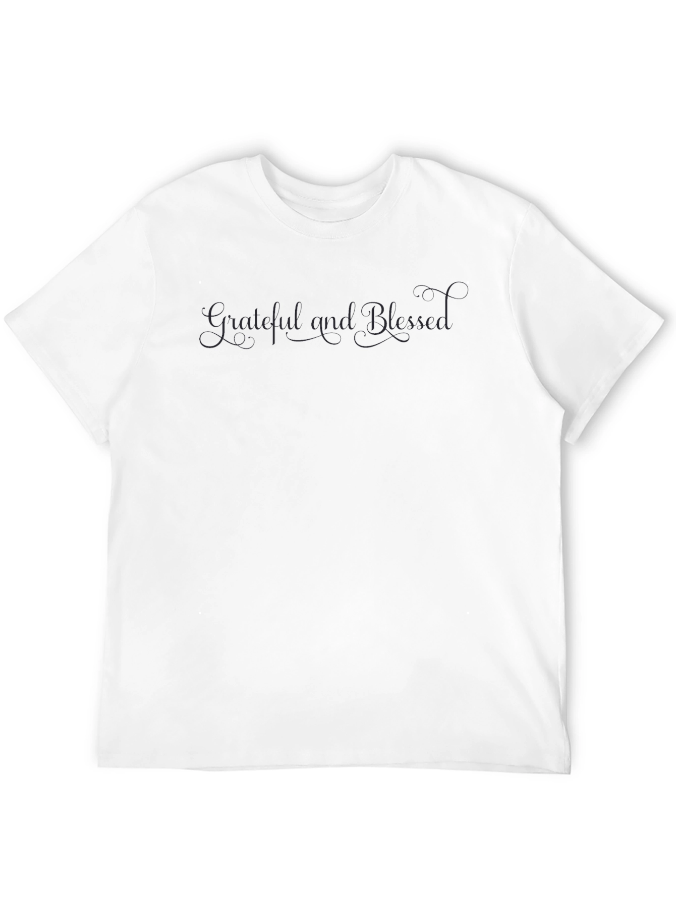 Grateful and Blessed Black T-Shirt