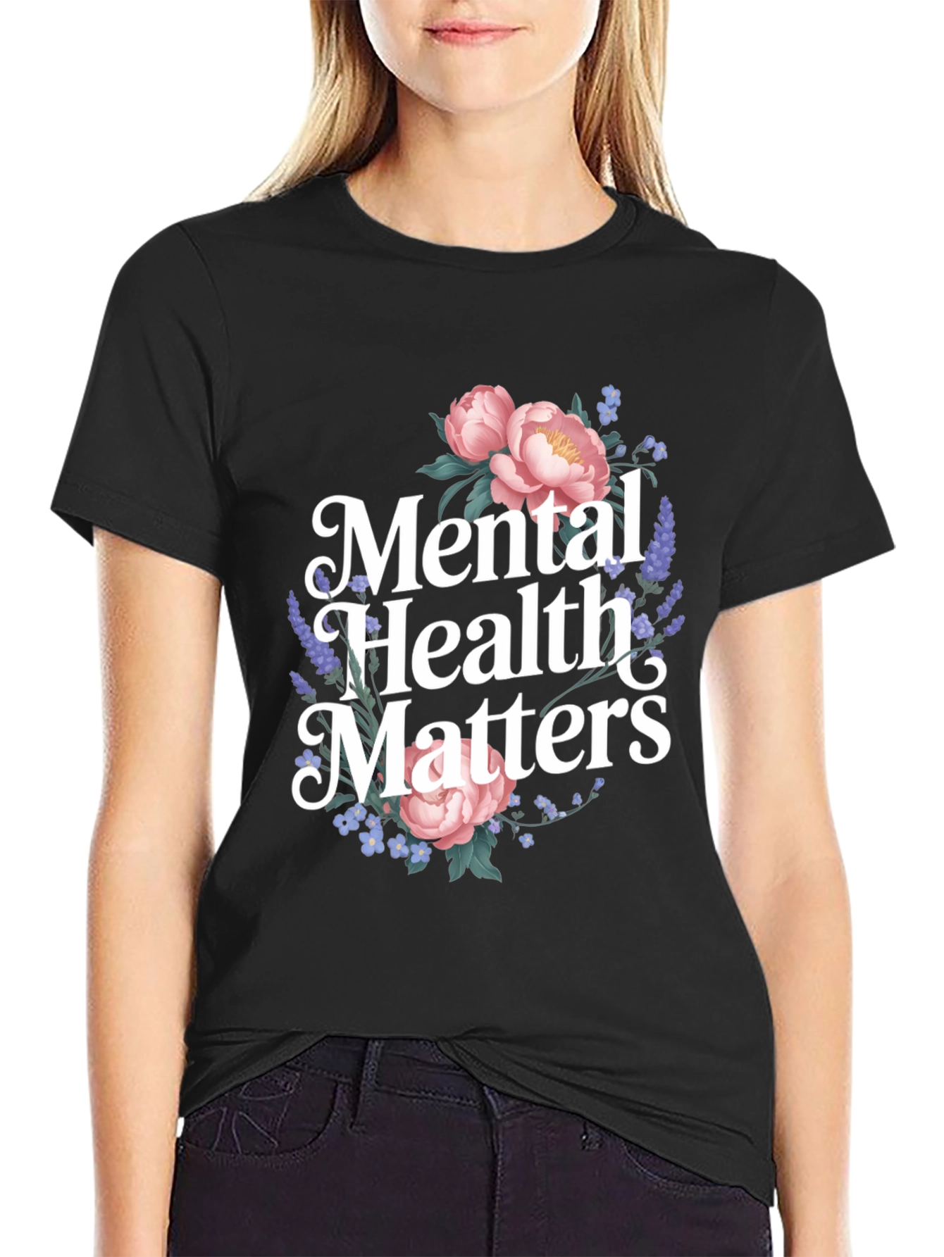 Mental Health Matters Floral T-Shirt