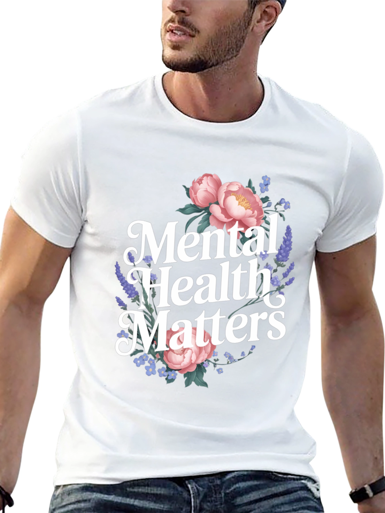 Mental Health Matters Floral T-Shirt