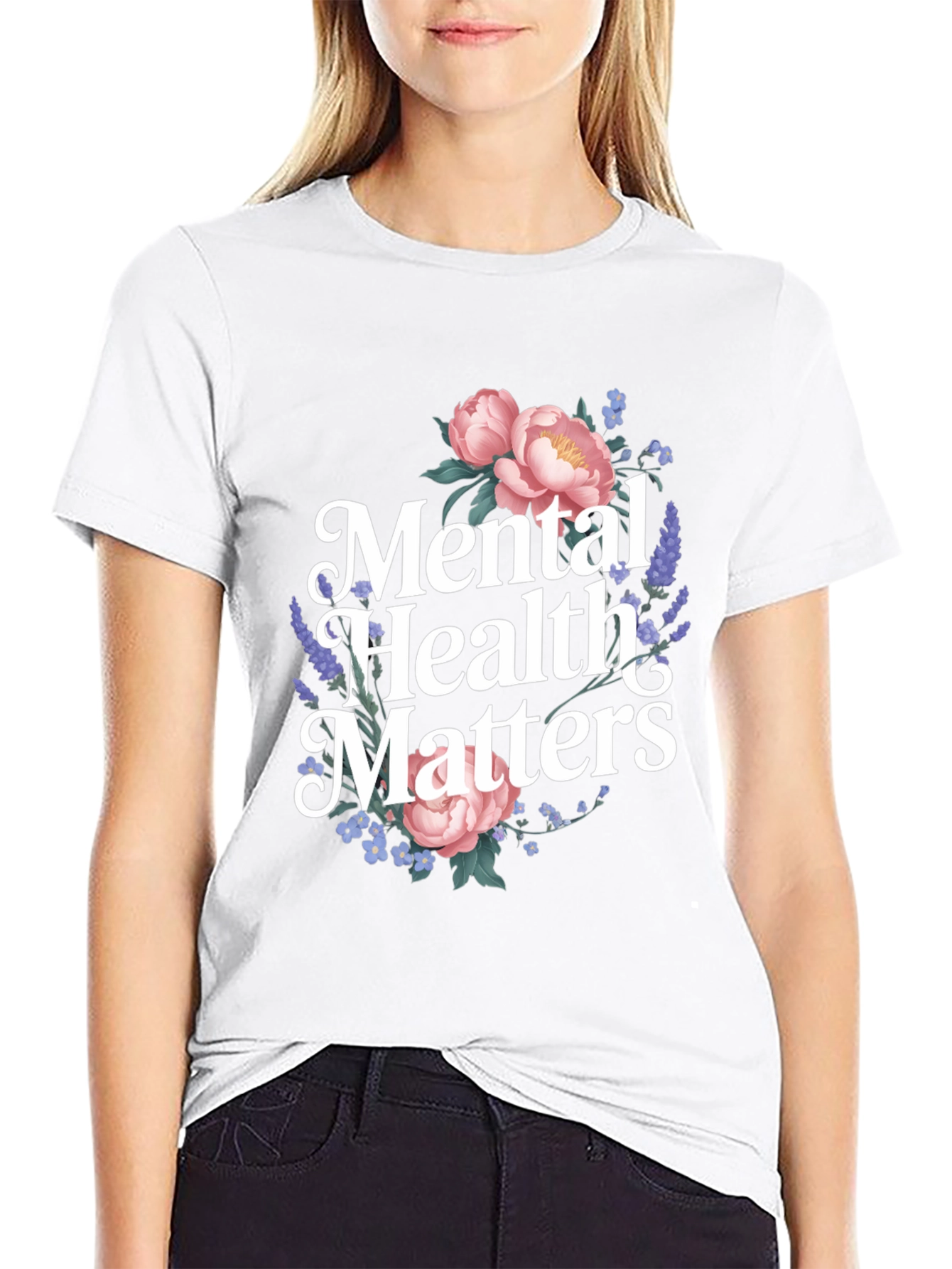 Mental Health Matters Floral T-Shirt