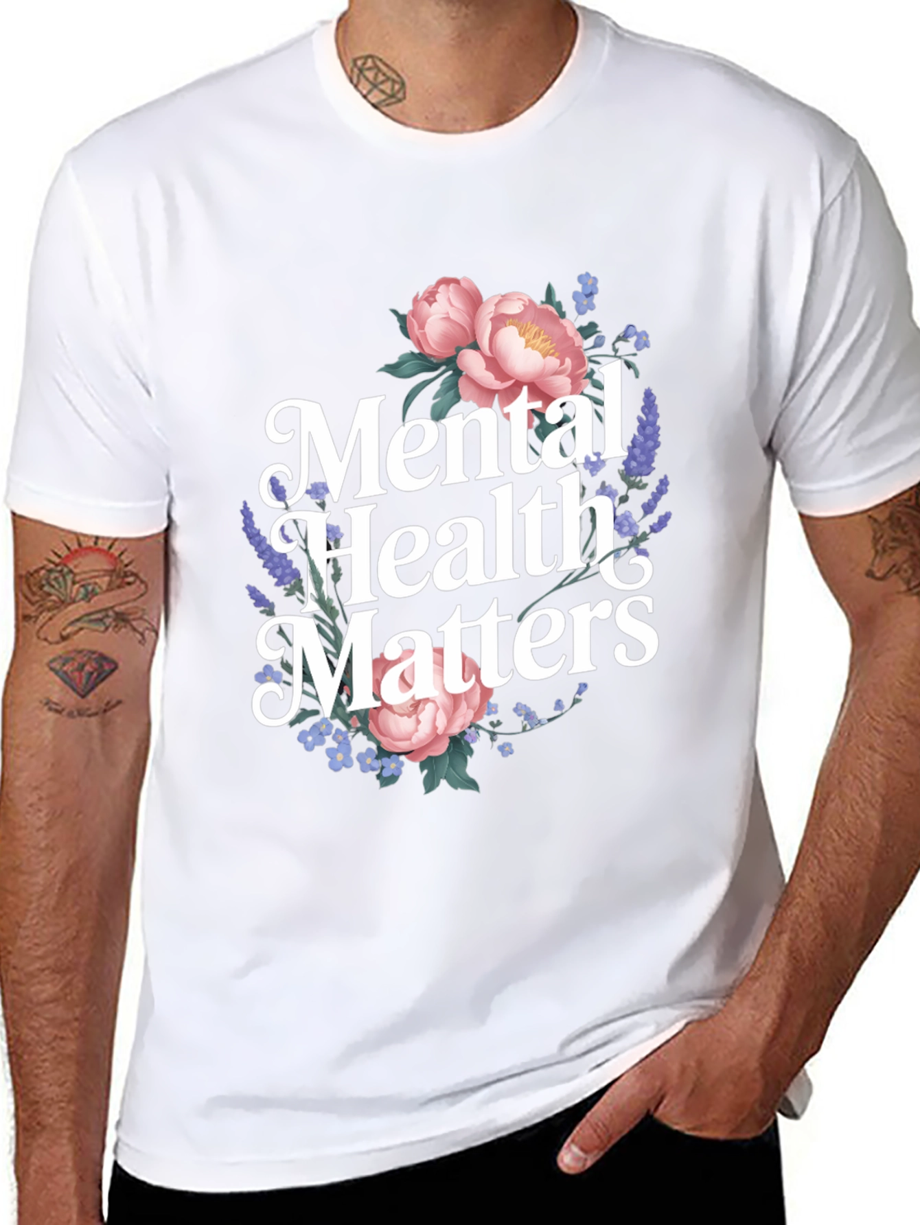 Mental Health Matters Floral T-Shirt