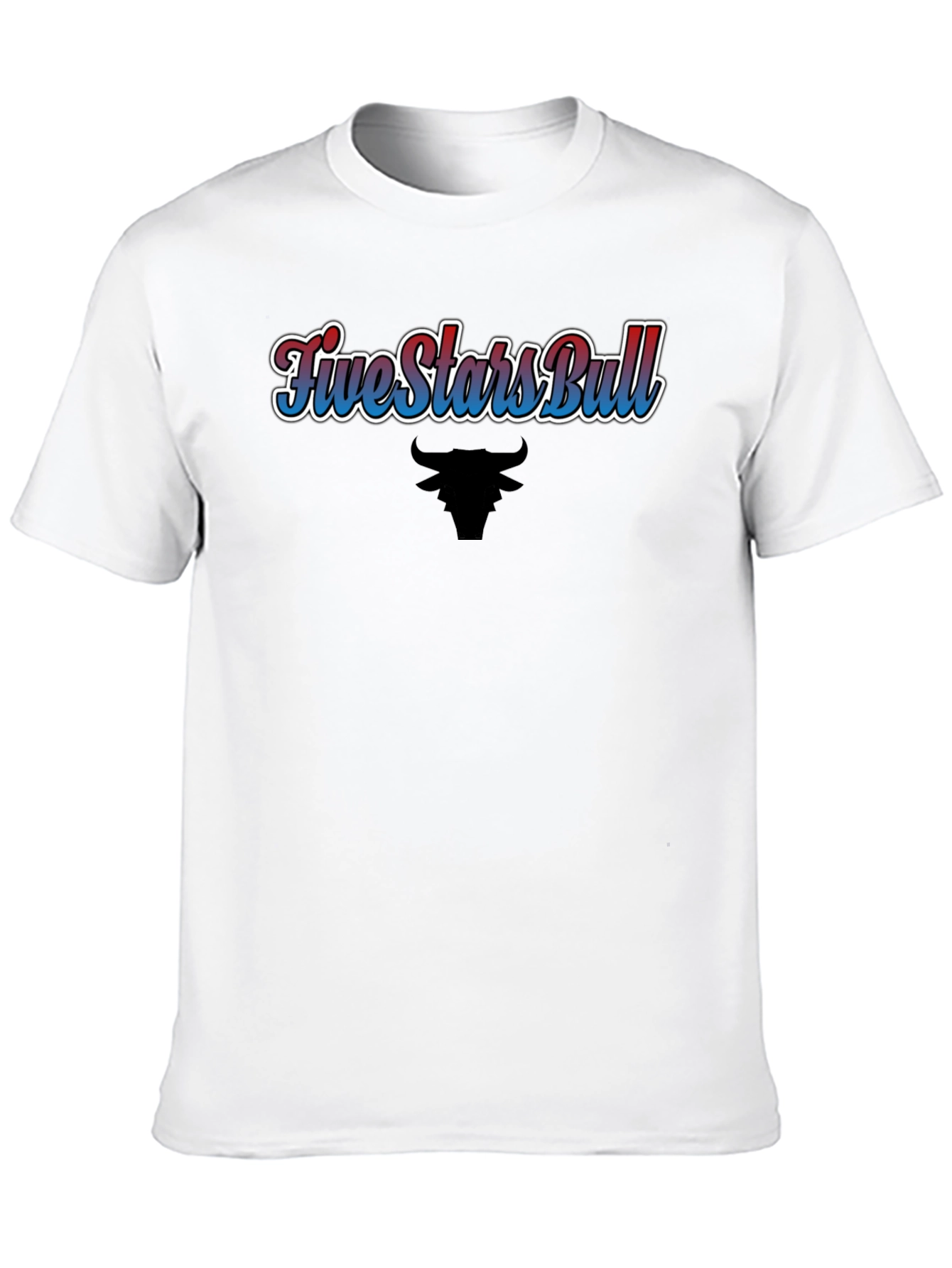 Five Stars Bull Black T-Shirt