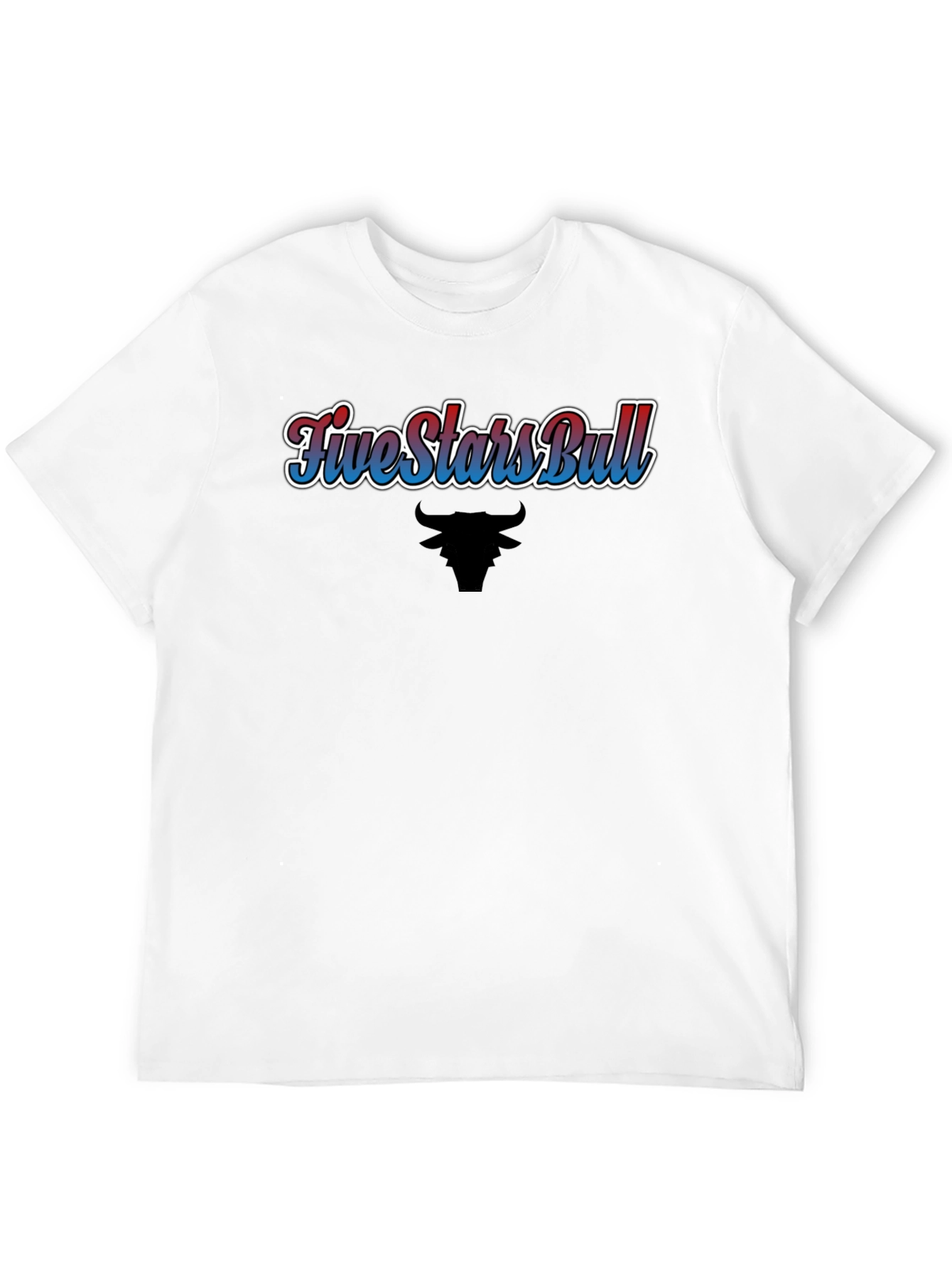 Five Stars Bull Black T-Shirt