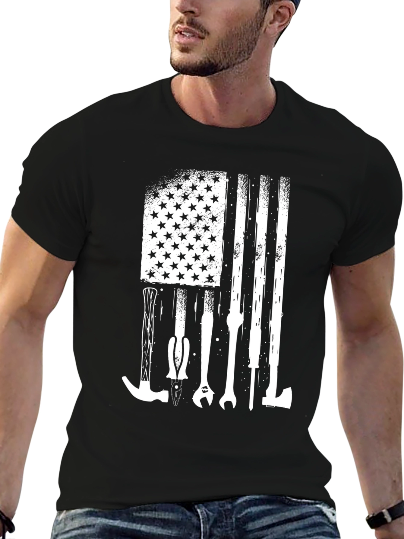 American Flag Tool T-Shirt