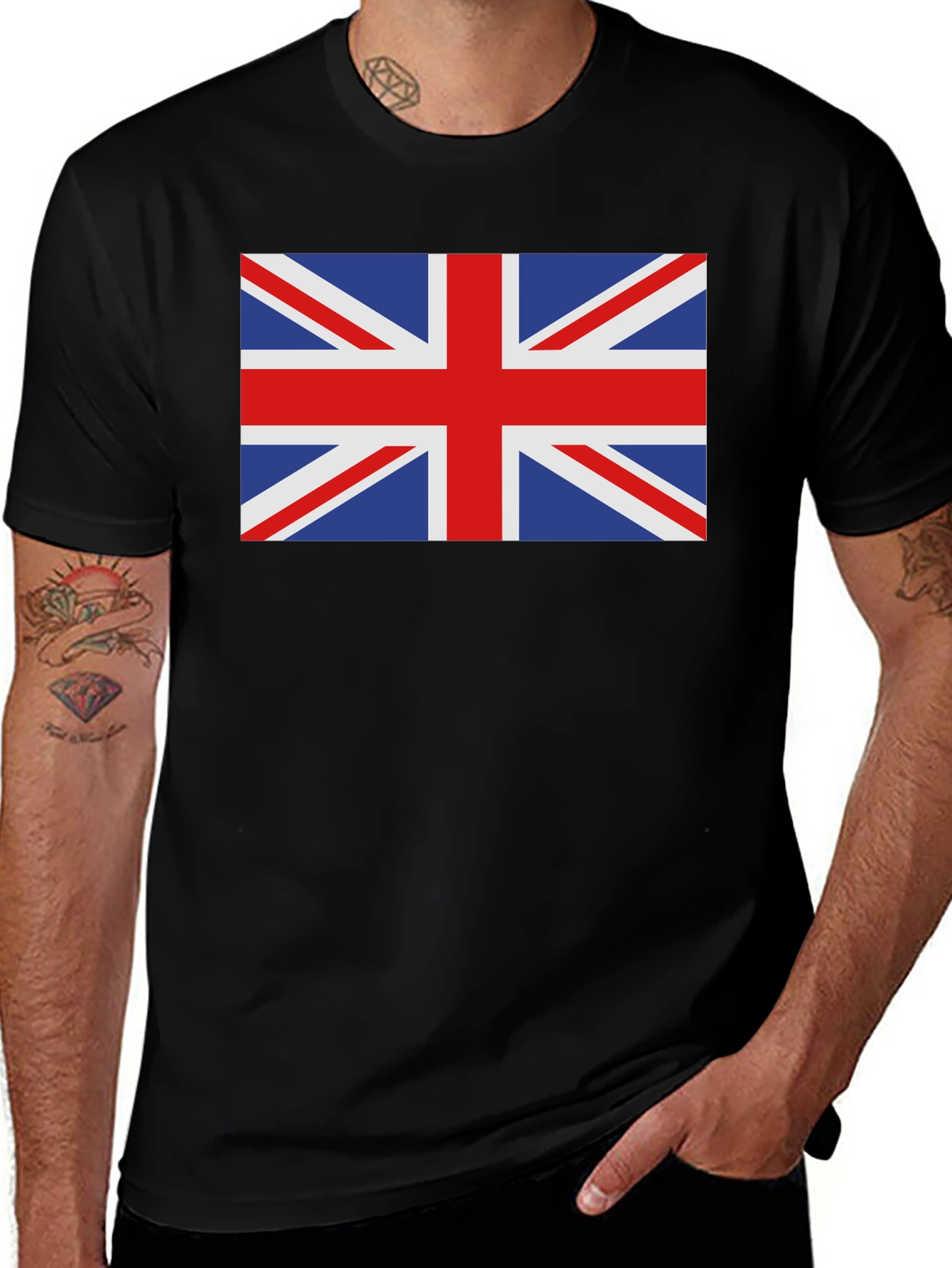 Union Jack Black T-Shirt