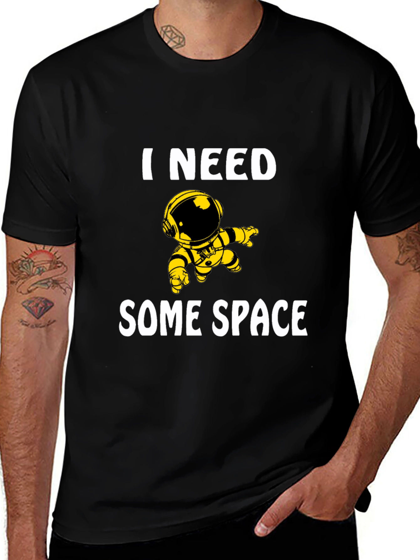 I Need Some Space Astronaut Graphic T-Shirt