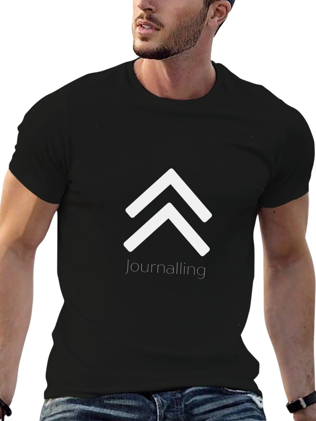 Journaling Arrows Graphic Tee - Black