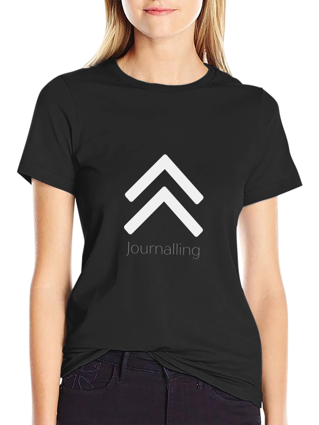 Journaling Arrows Graphic Tee - Black