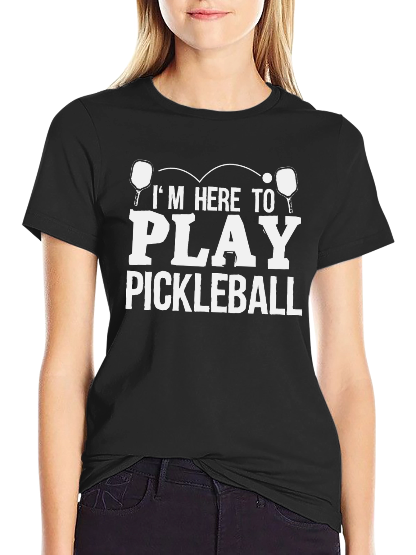 Im Here to Play Pickleball T-Shirt
