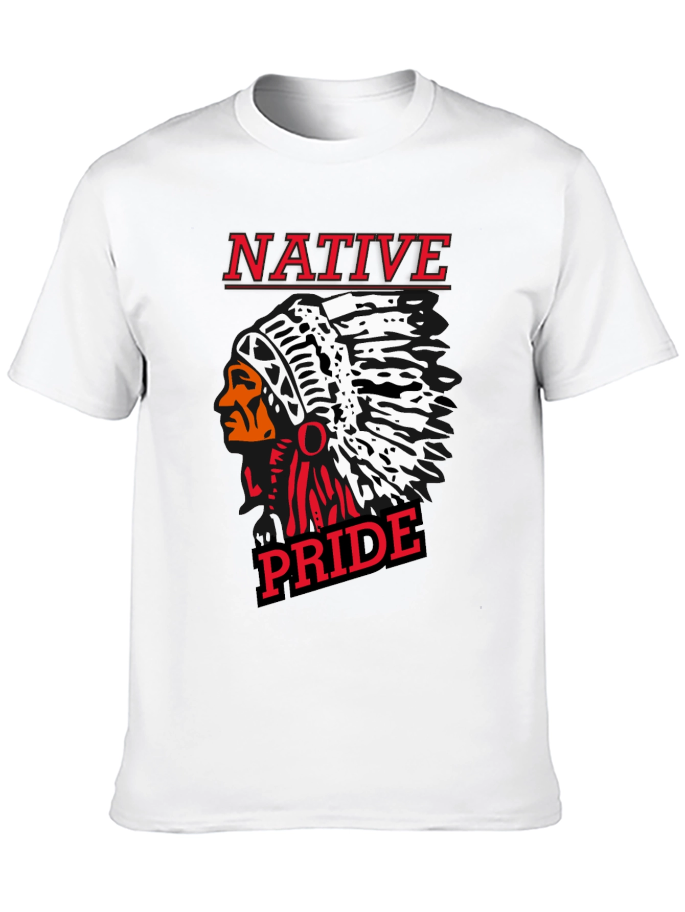 Native Pride Black Graphic T-Shirt