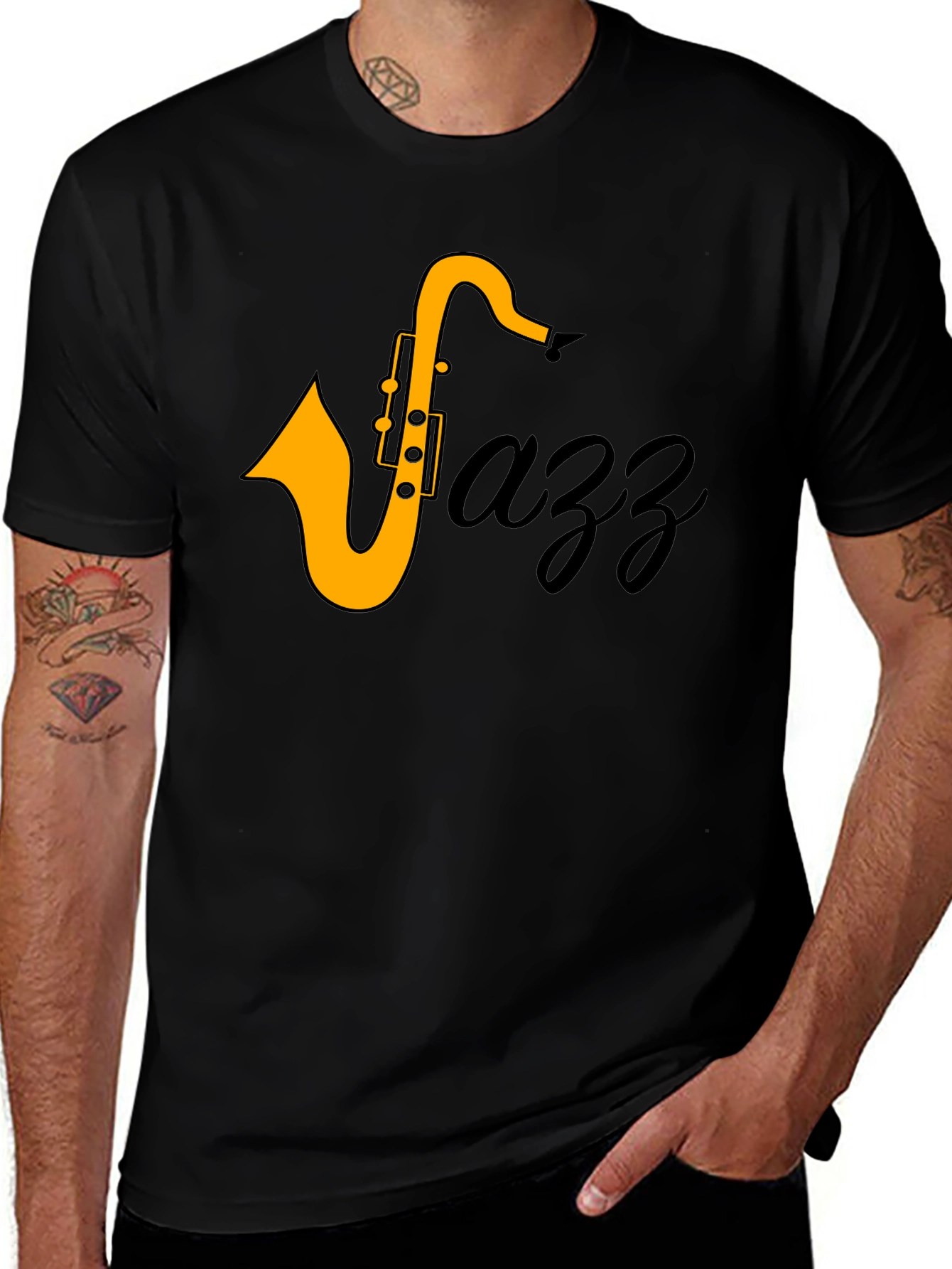 Jazz Saxophone T-Shirt - Cool Music Tee