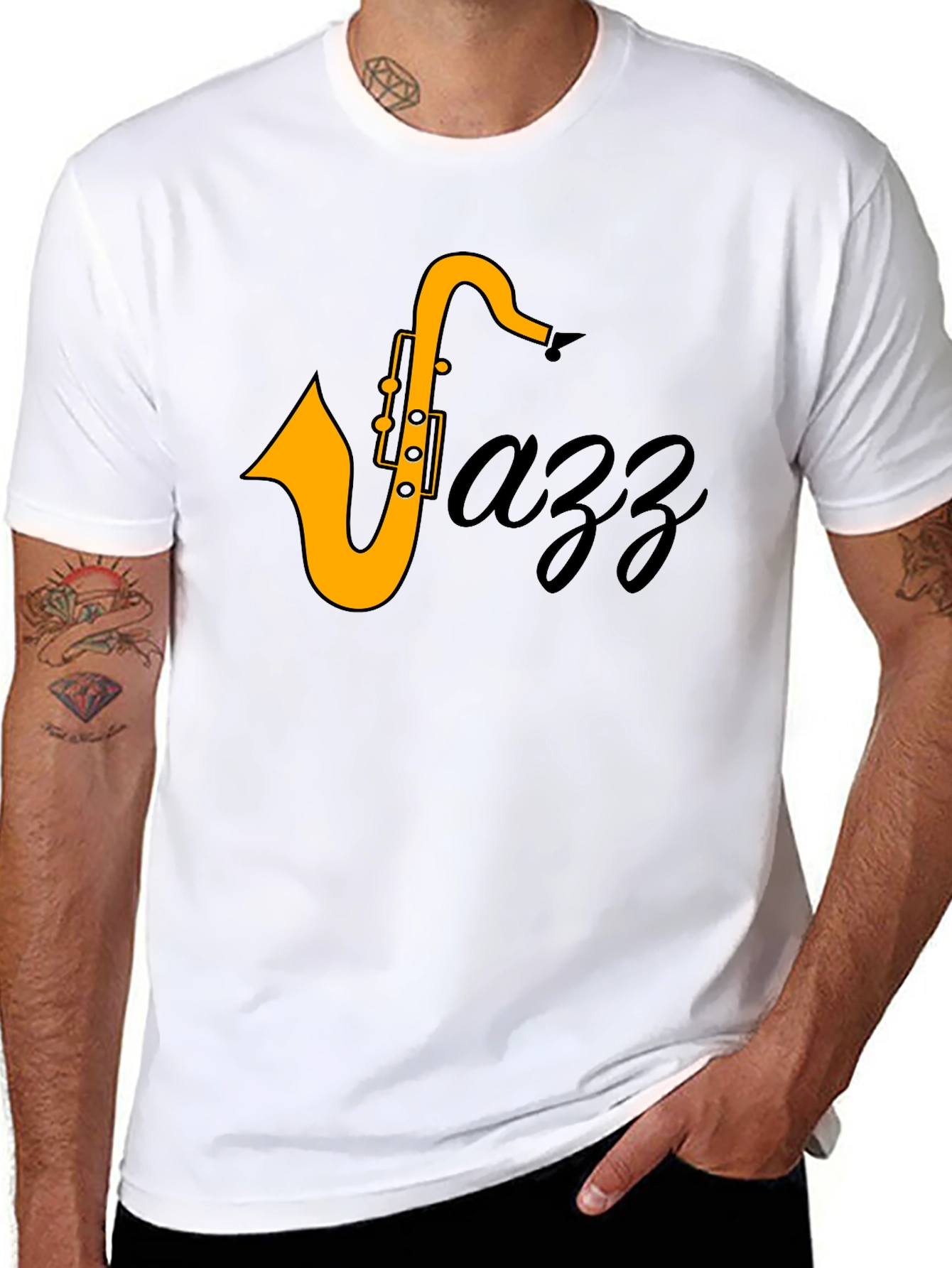 Jazz Saxophone T-Shirt - Cool Music Tee