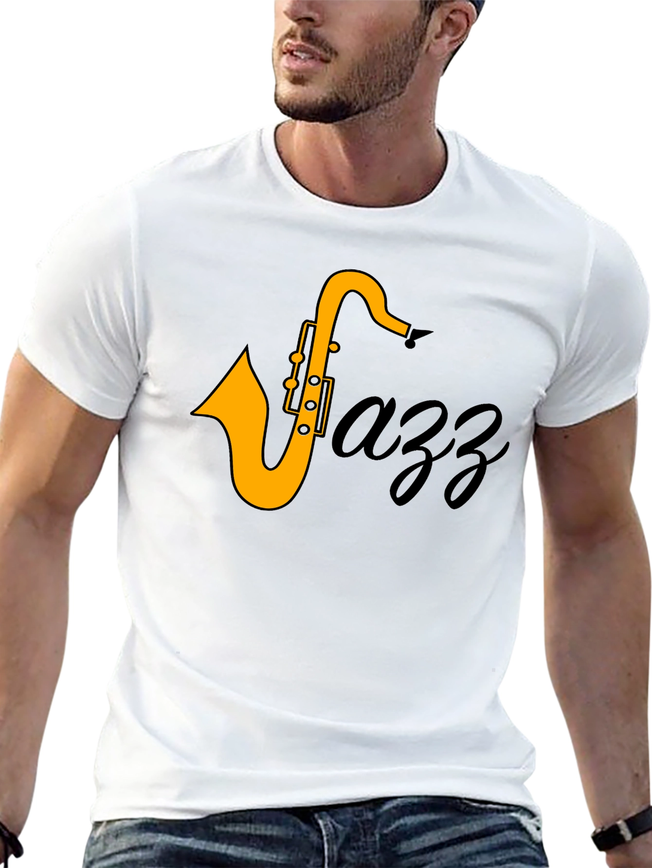 Jazz Saxophone T-Shirt - Cool Music Tee