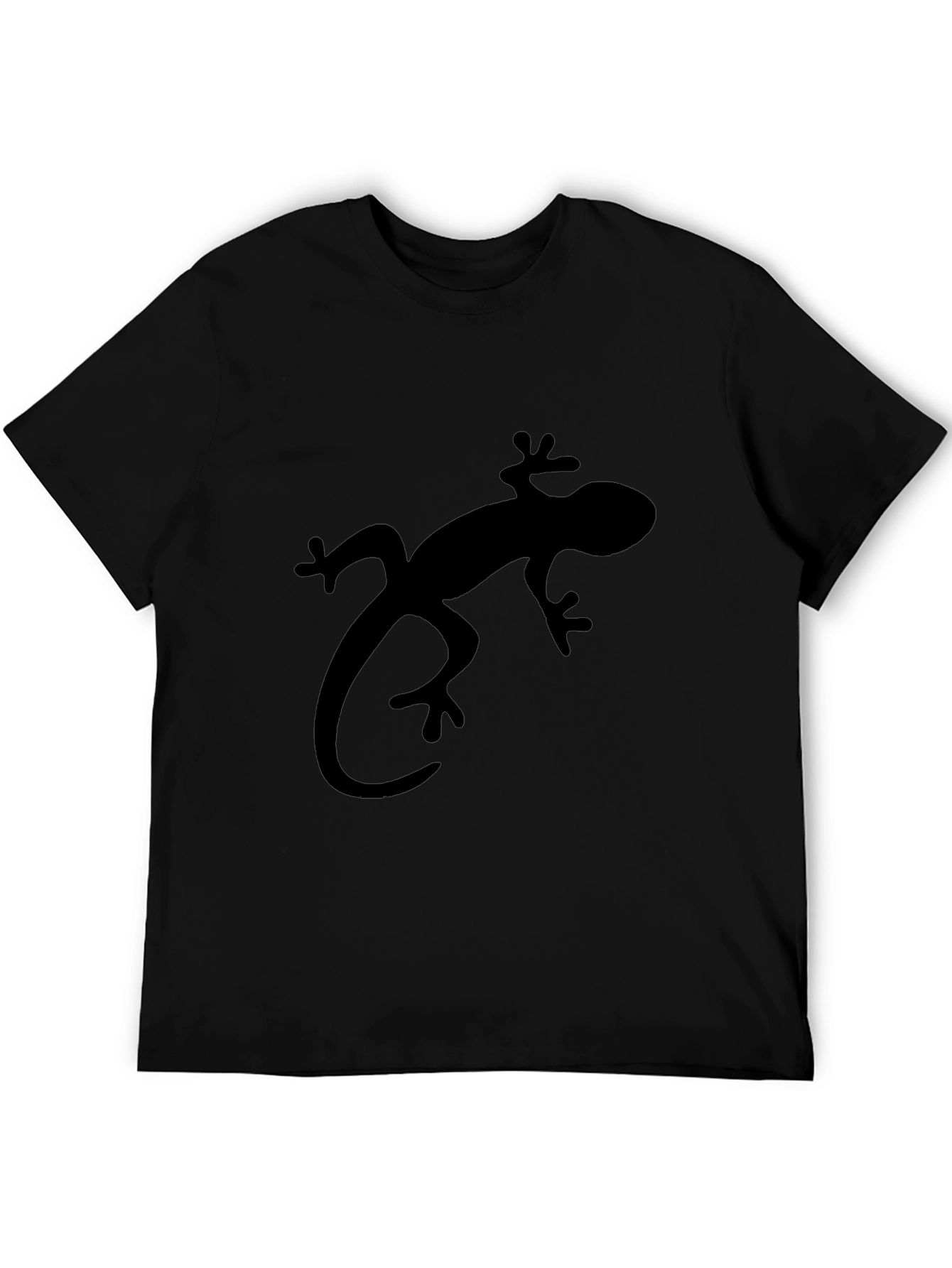 Lizard Graphic Black T-Shirt - Casual Style