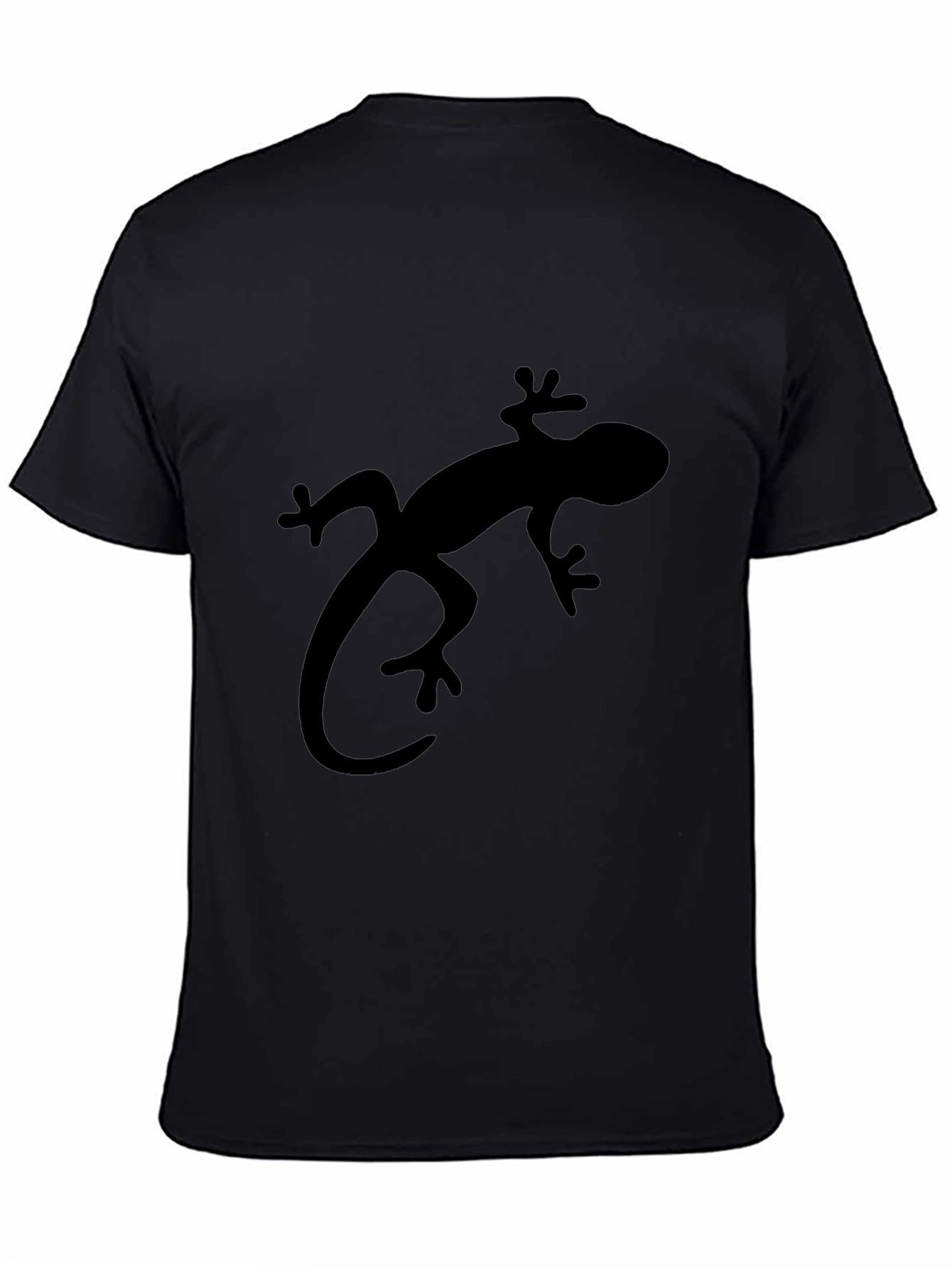 Lizard Graphic Black T-Shirt - Casual Style
