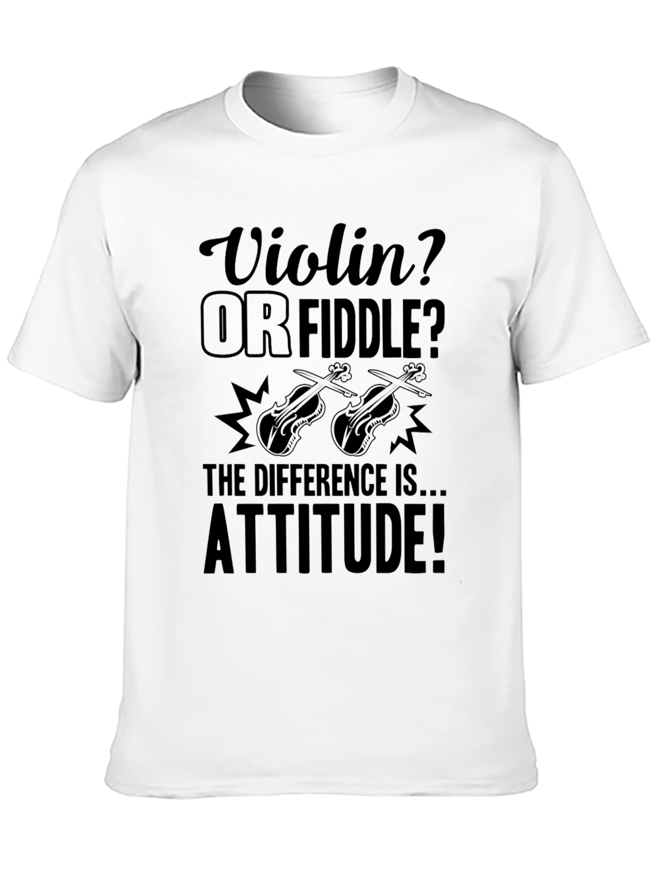 Violin or Fiddle T-Shirt - Attitude Design