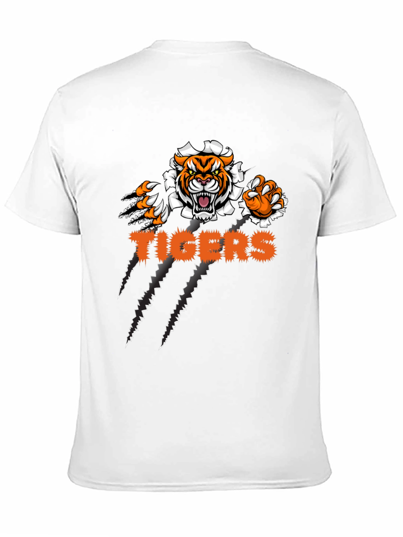 Tigers Graphic Print Black T-Shirt