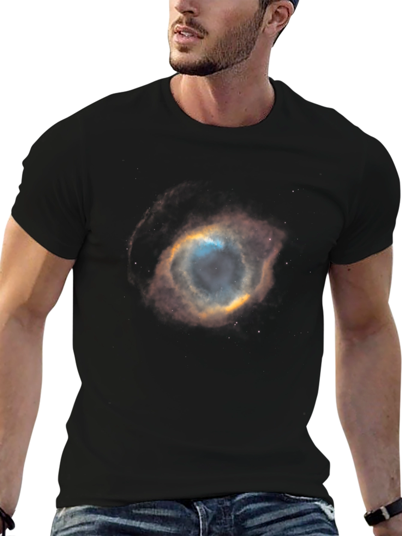Nebula Graphic Black T-Shirt | Stellar Space Tee