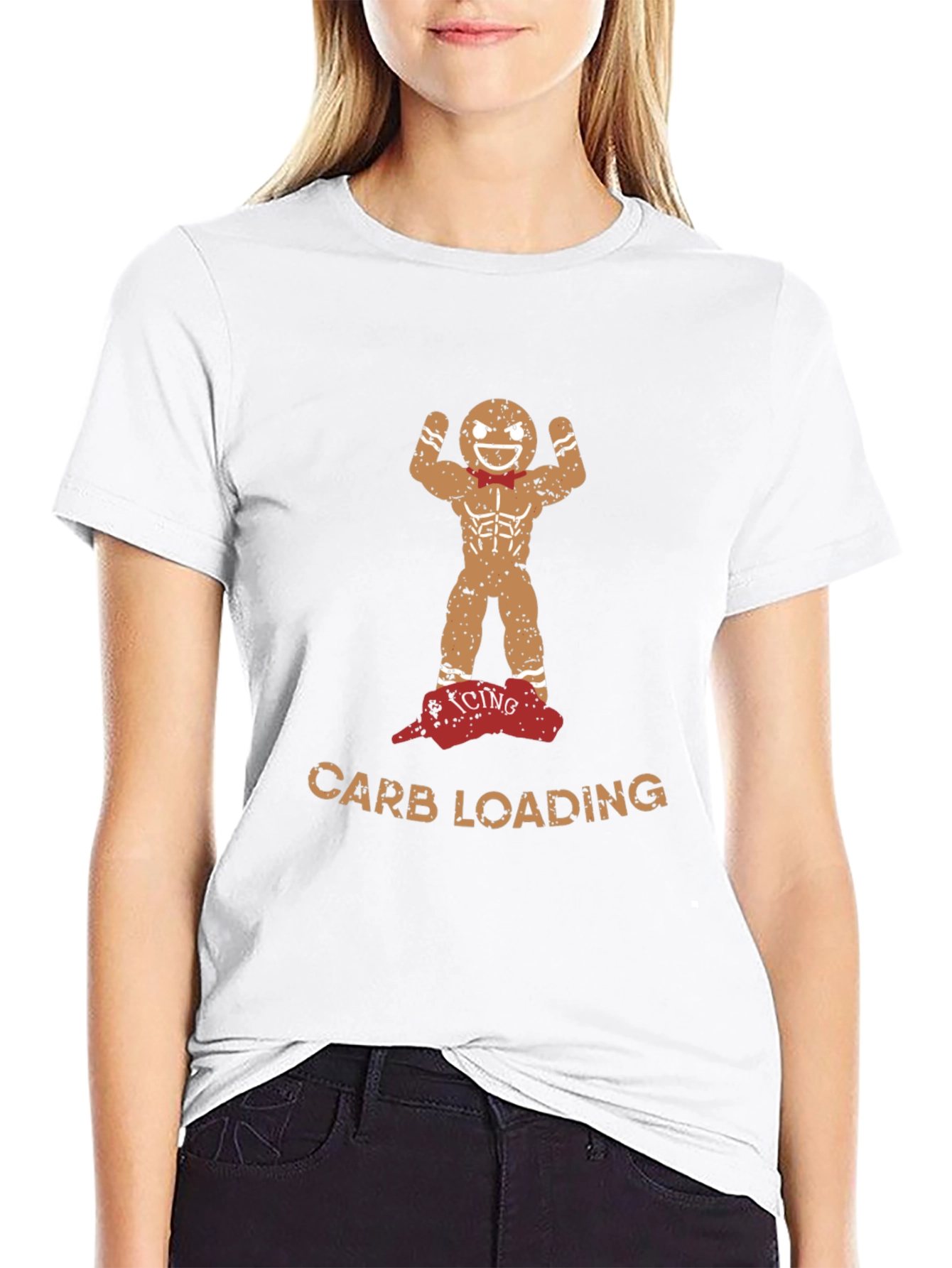 Carb Loading Gingerbread Man Gym T-Shirt