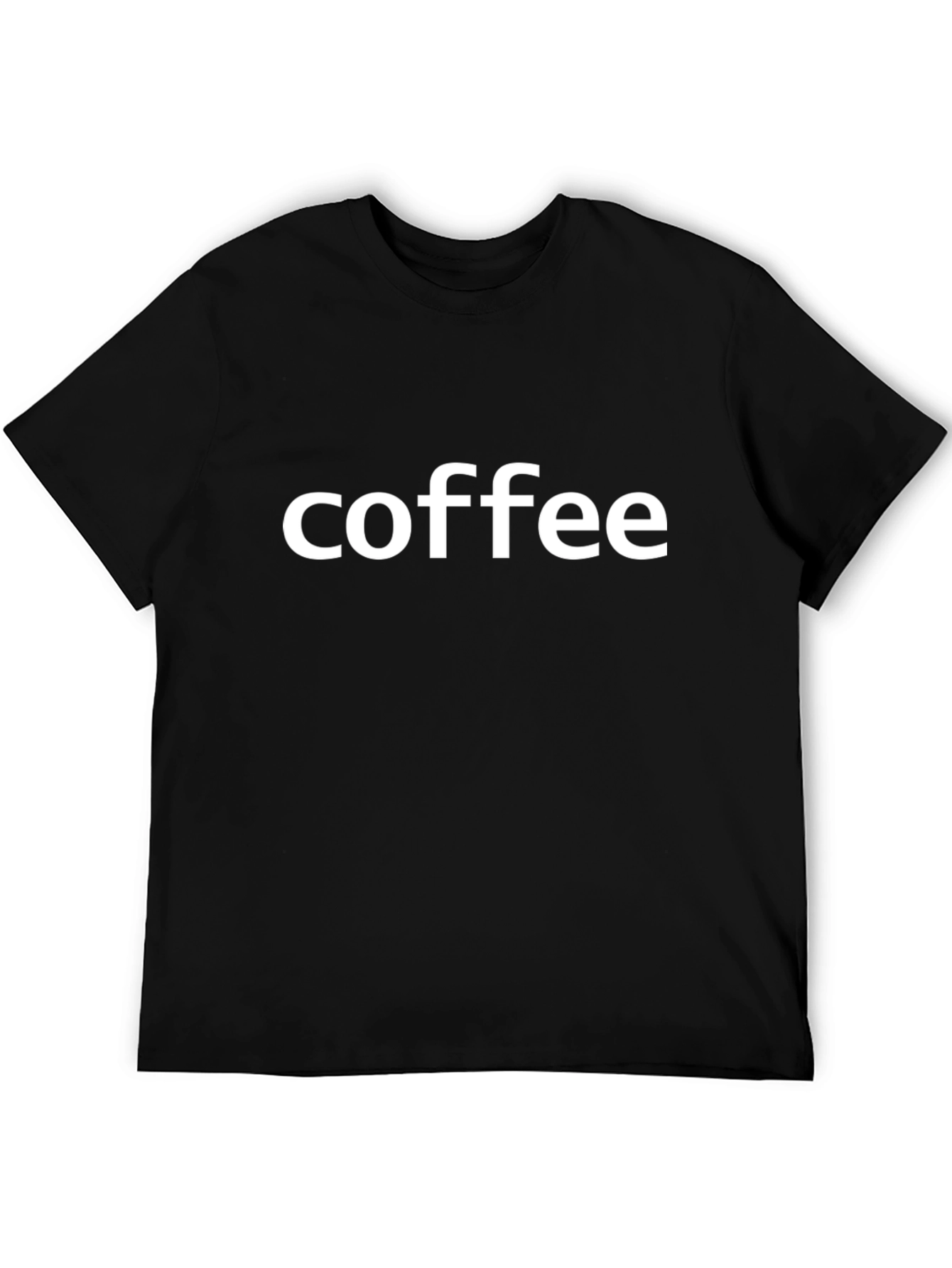 Coffee T-Shirt - Minimalist Design Black Tee