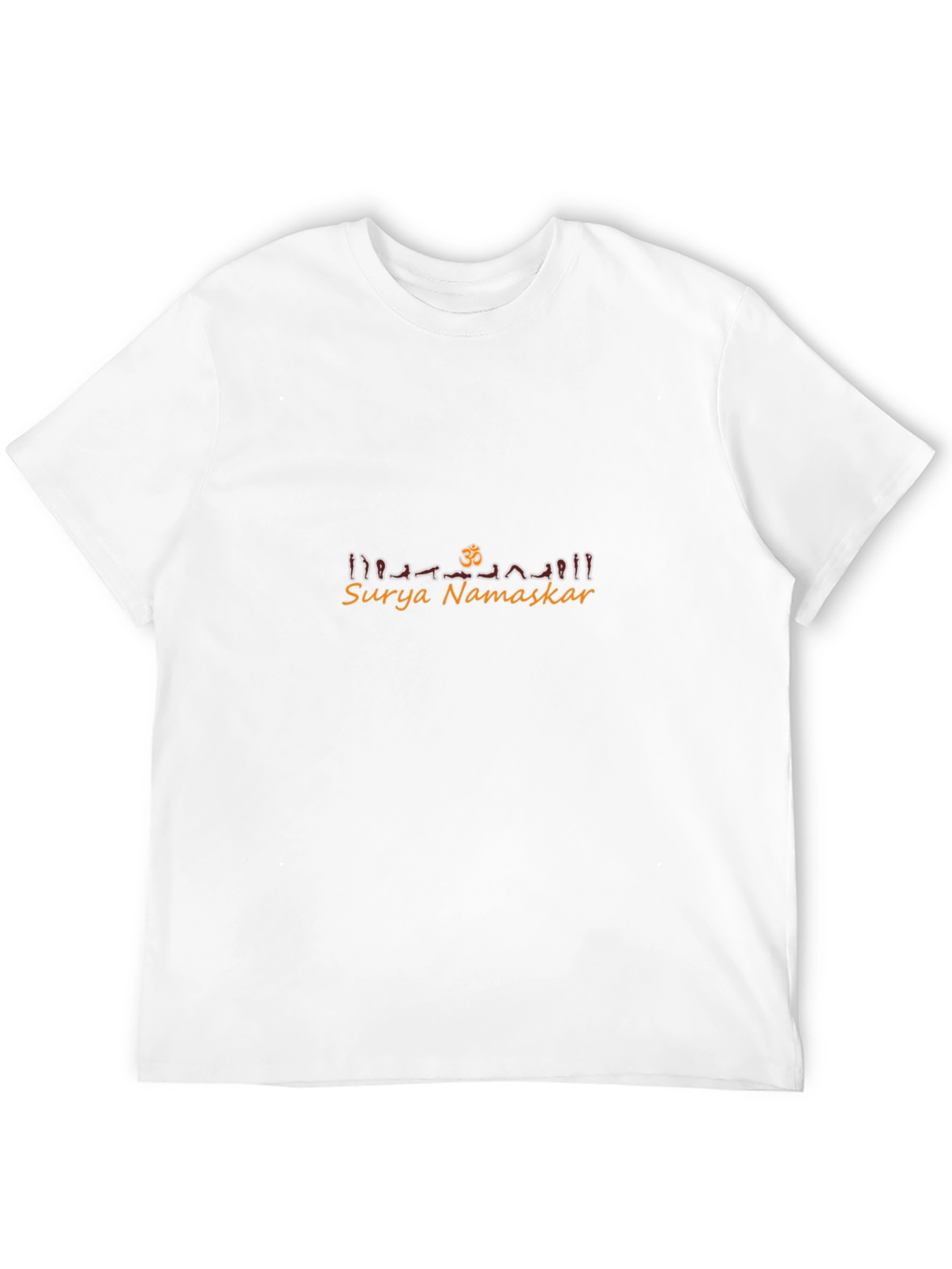 Surya Namaskar Yoga T-Shirt - Black Cotton Blend