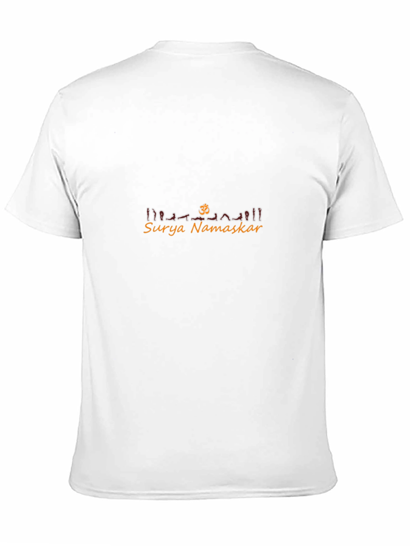 Surya Namaskar Yoga T-Shirt - Black Cotton Blend