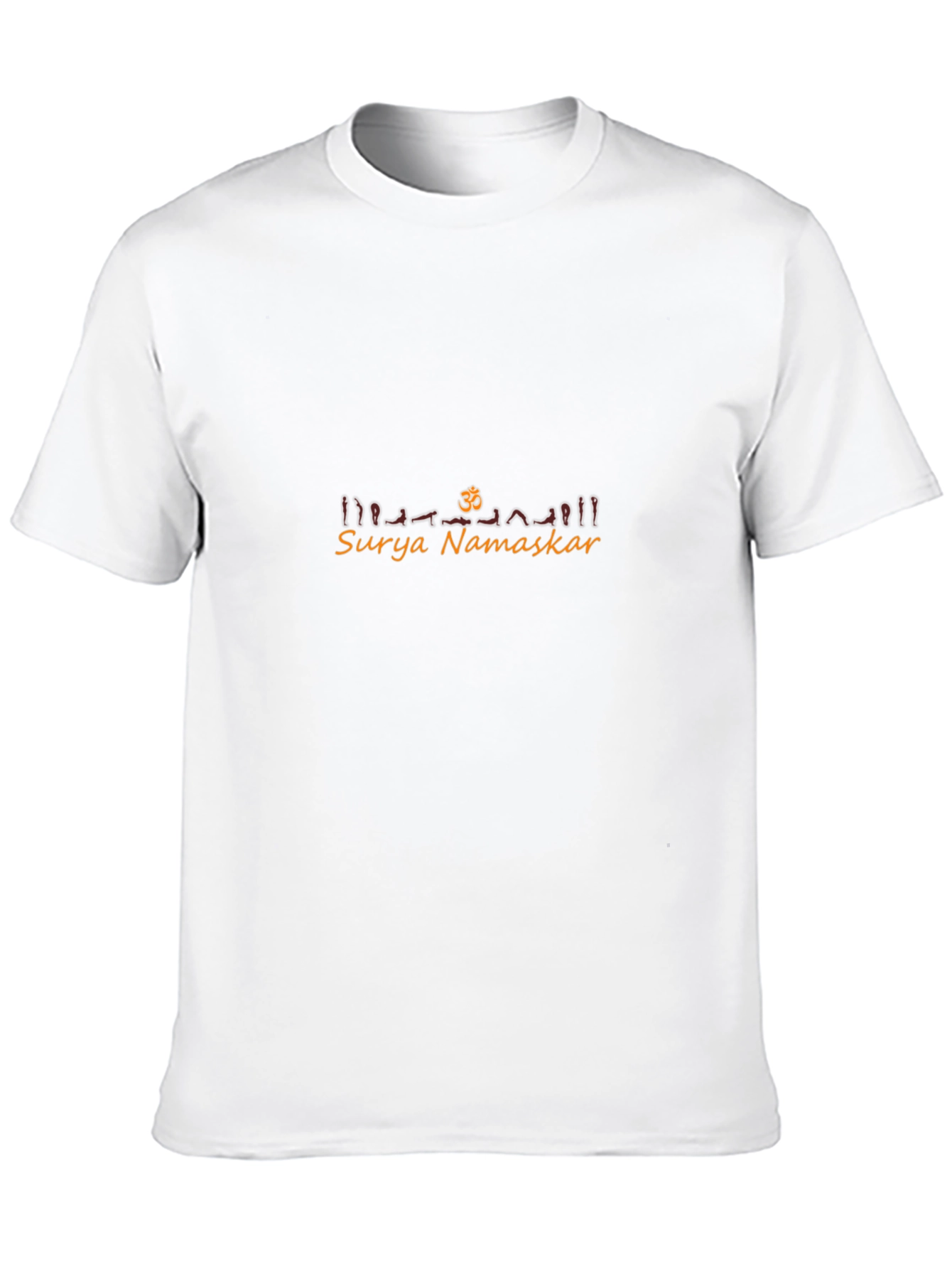 Surya Namaskar Yoga T-Shirt - Black Cotton Blend