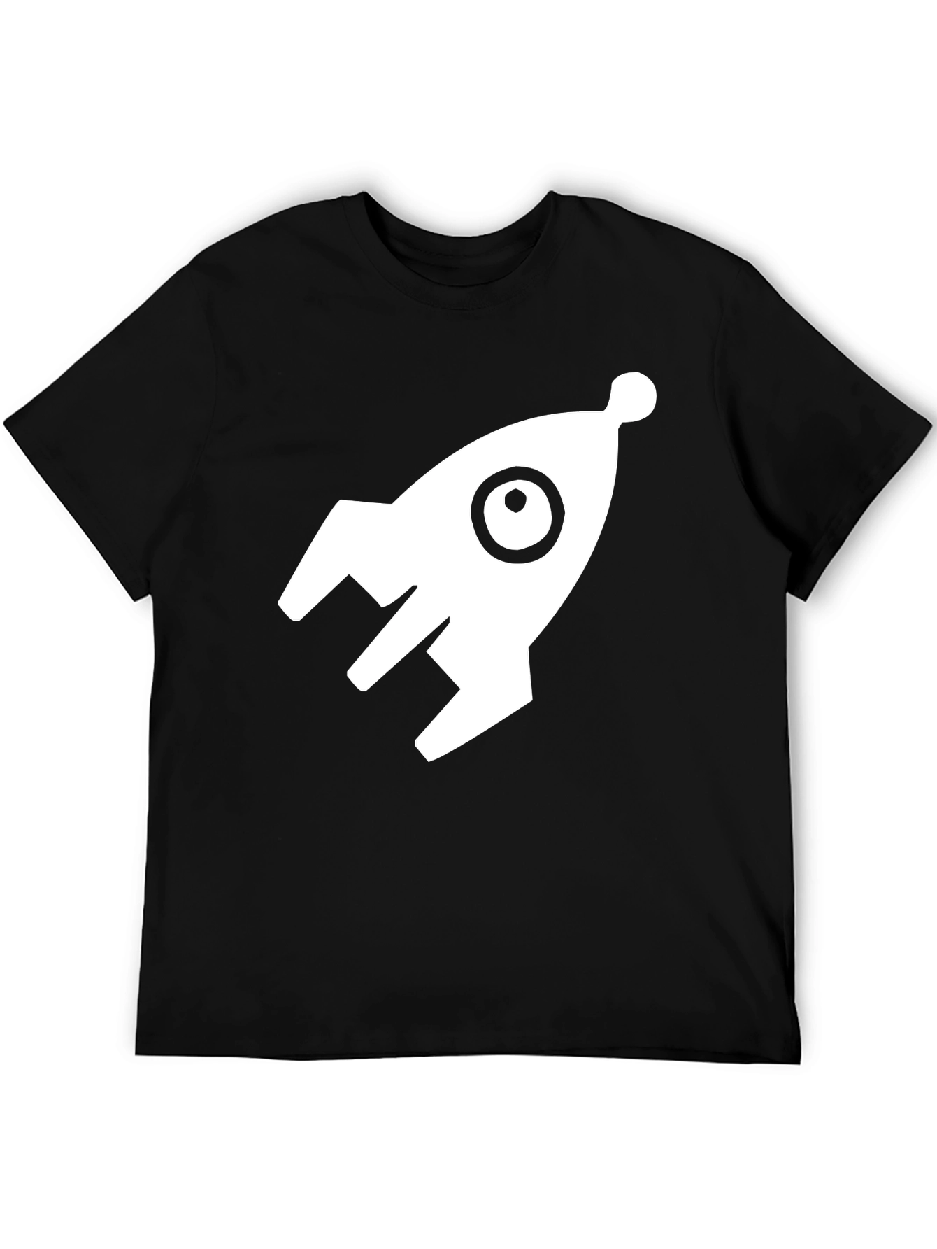 Rocket Graphic Black T-Shirt