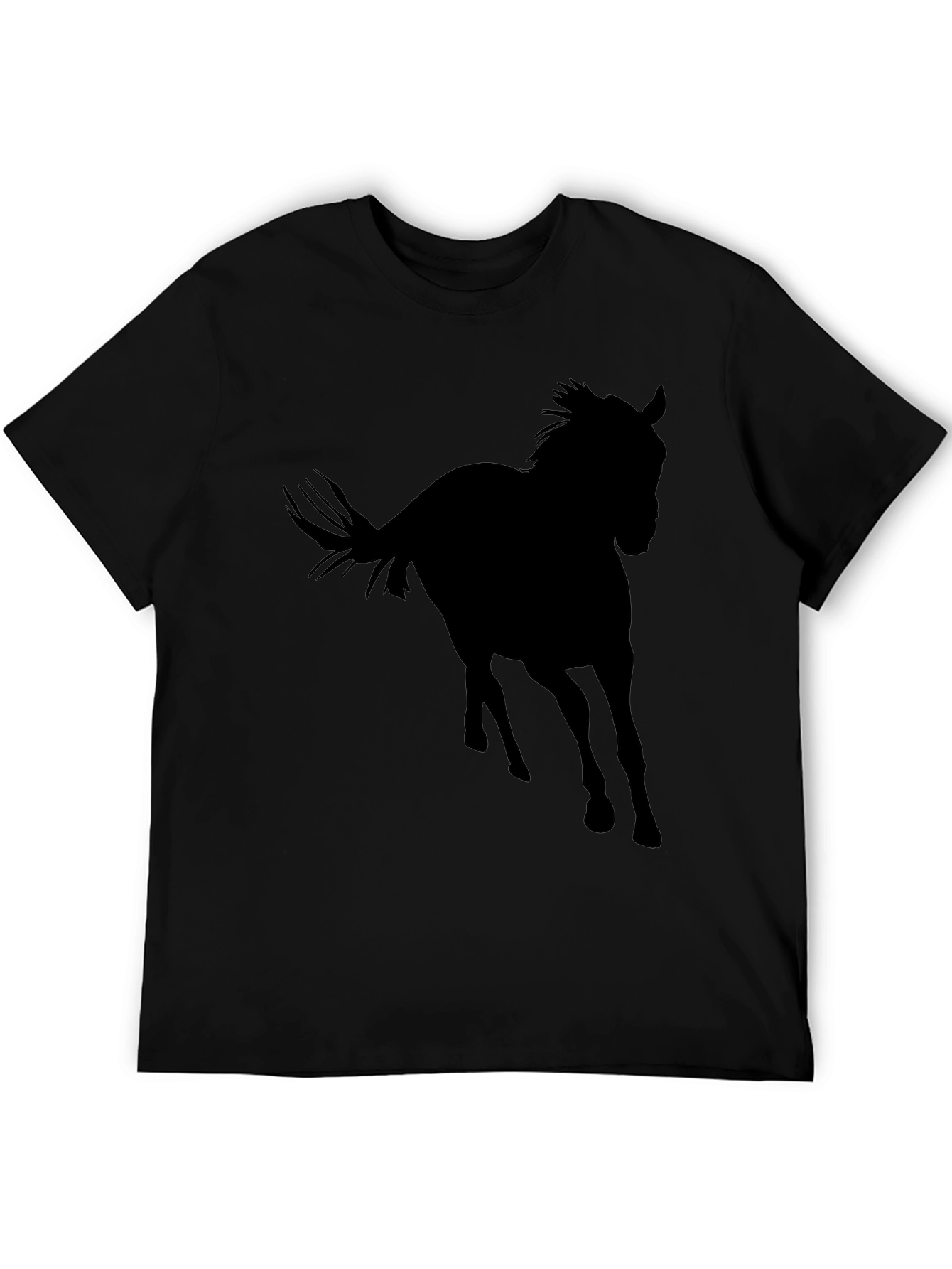 Black Horse Silhouette T-Shirt