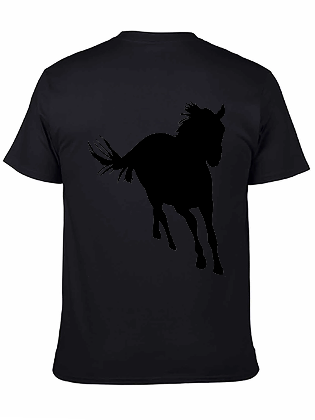 Black Horse Silhouette T-Shirt