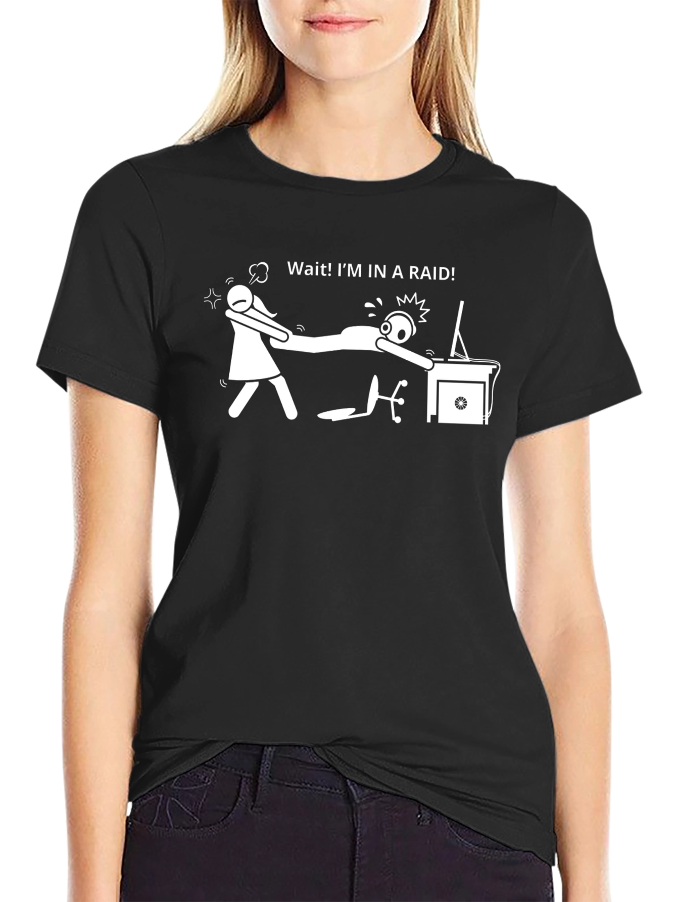 Funny Gamer T-Shirt - Im In A Raid!