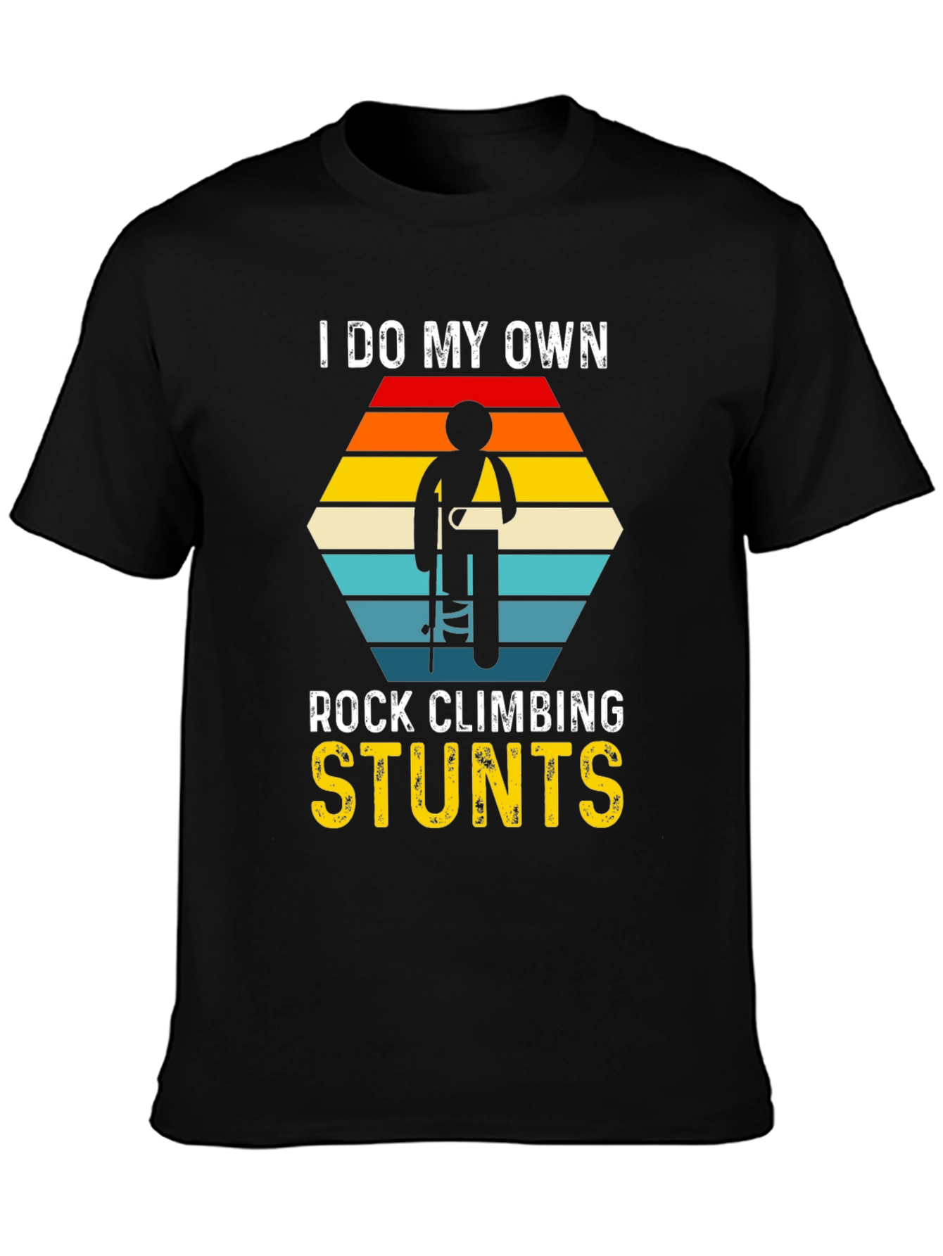 Rock Climbing Stunts Graphic T-Shirt