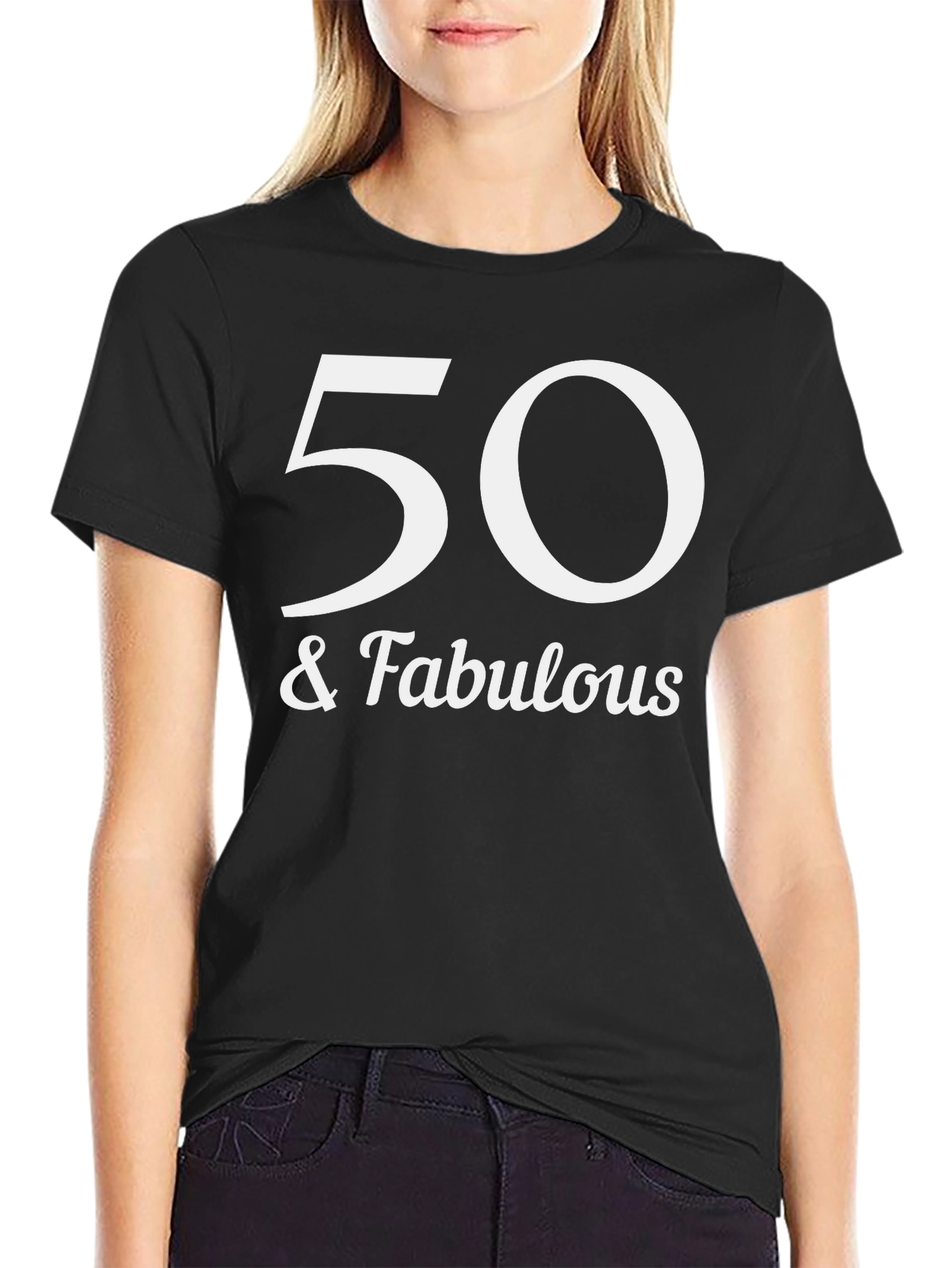 50 & Fabulous Graphic Tee - Birthday Celebration Shirt