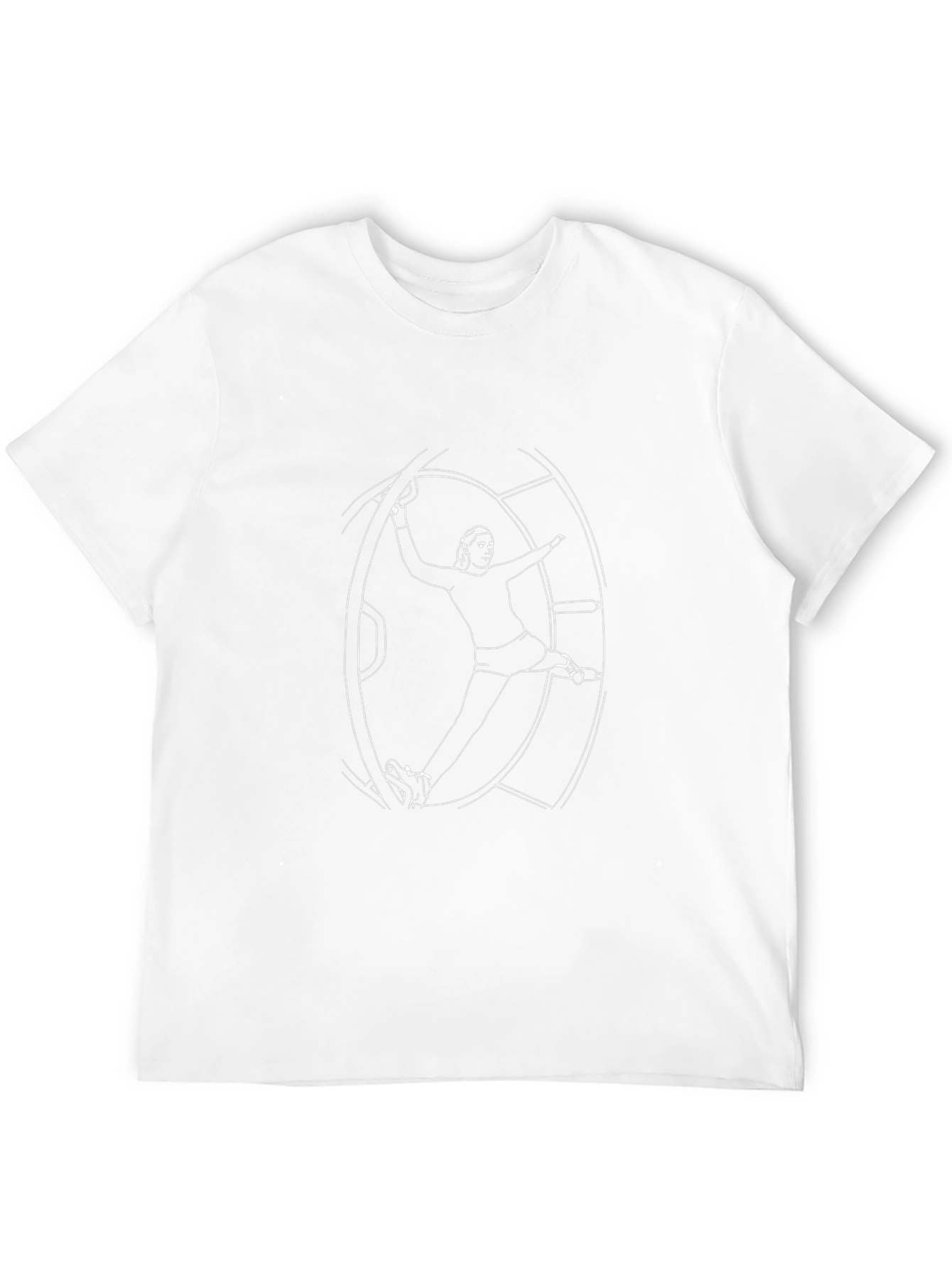 Figure Skating Outline Black Tee