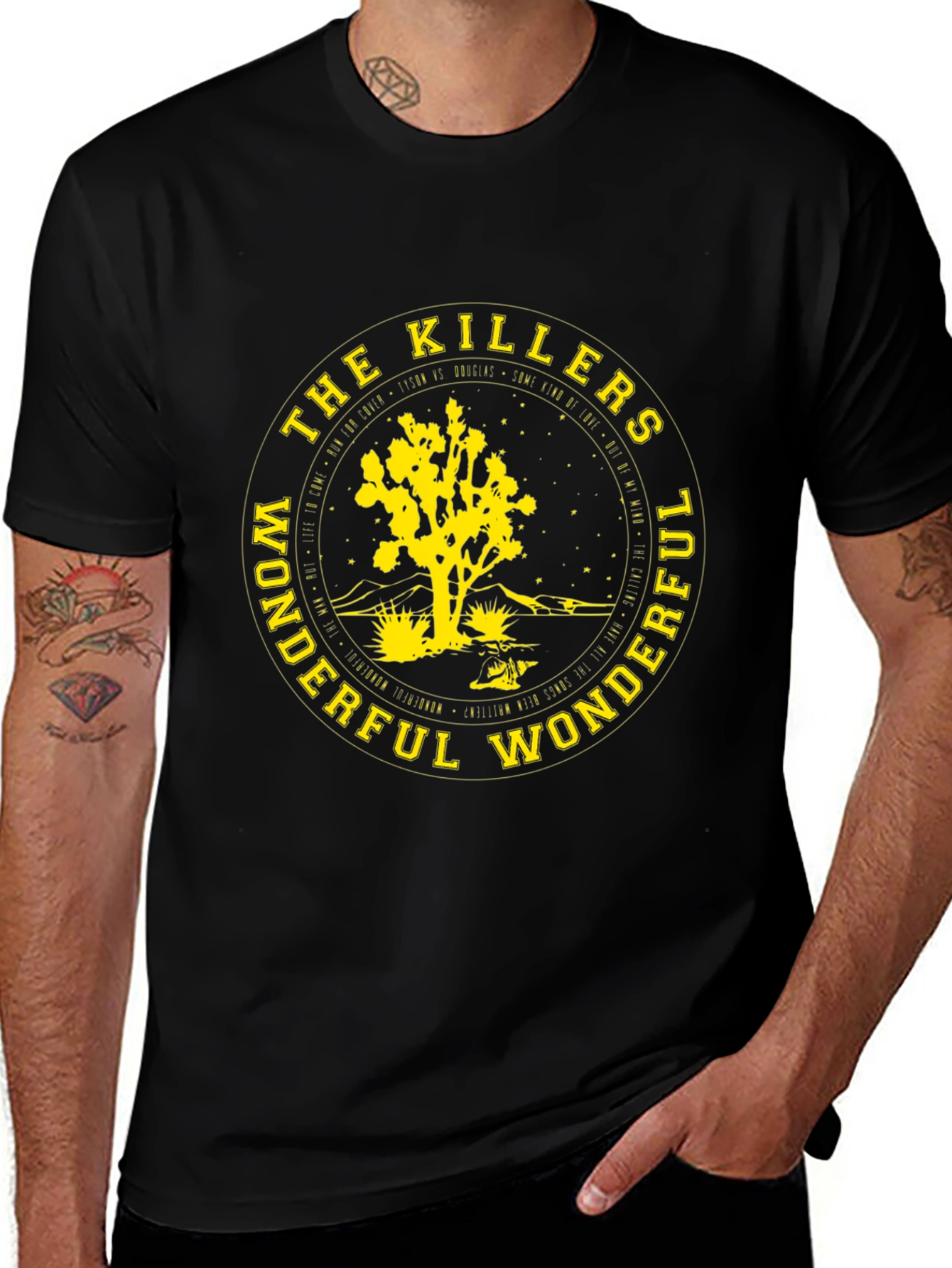 The Killers Wonderful Wonderful Black T-Shirt