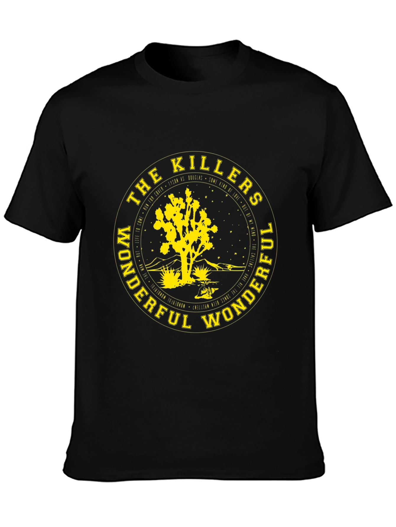 The Killers Wonderful Wonderful Black T-Shirt