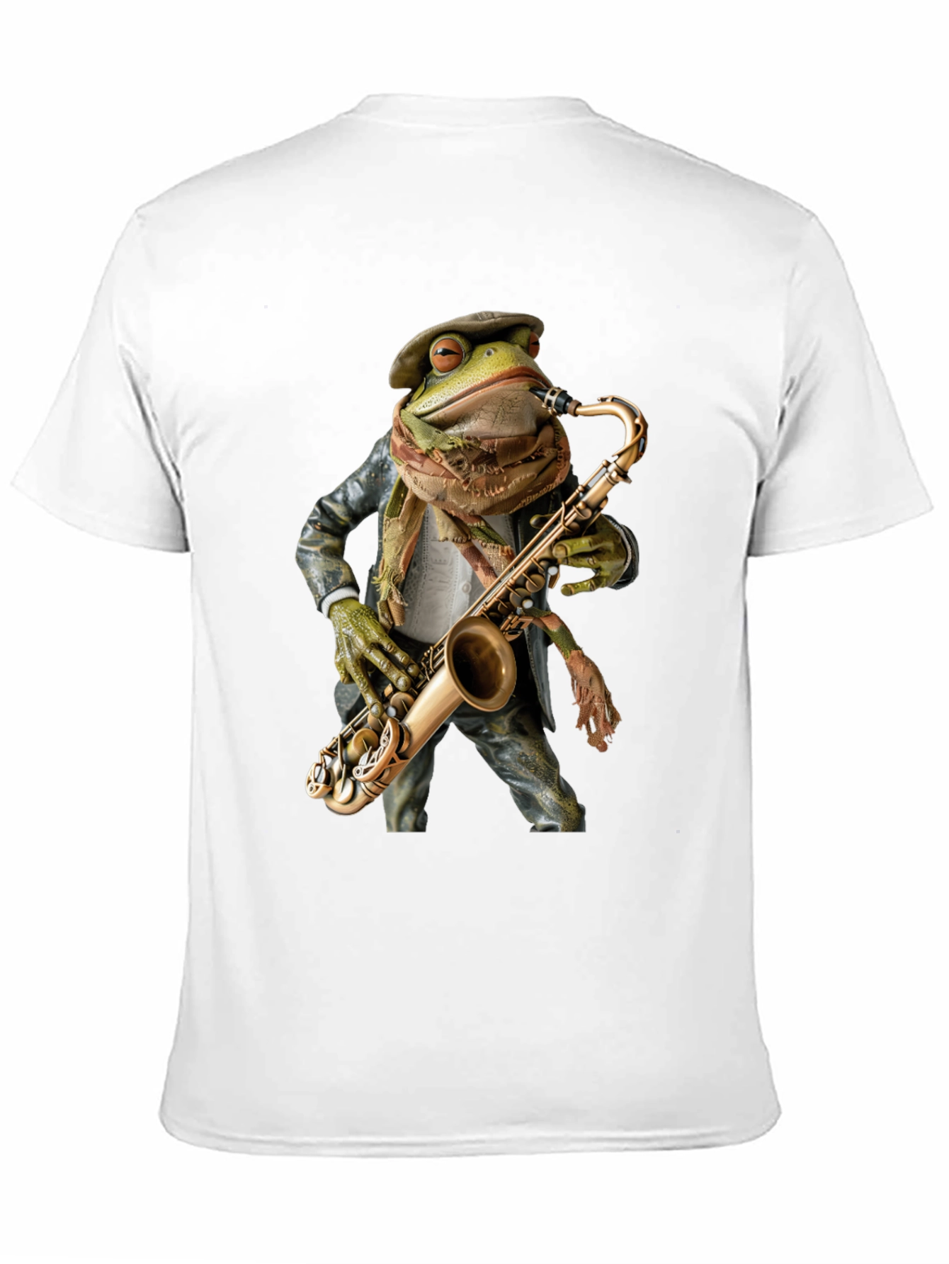 Jazz Frog Saxophone T-Shirt - Cool Musician Tee