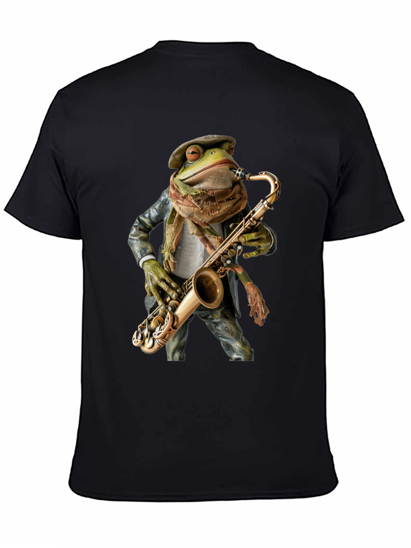 Jazz Frog Saxophone T-Shirt - Cool Musician Tee